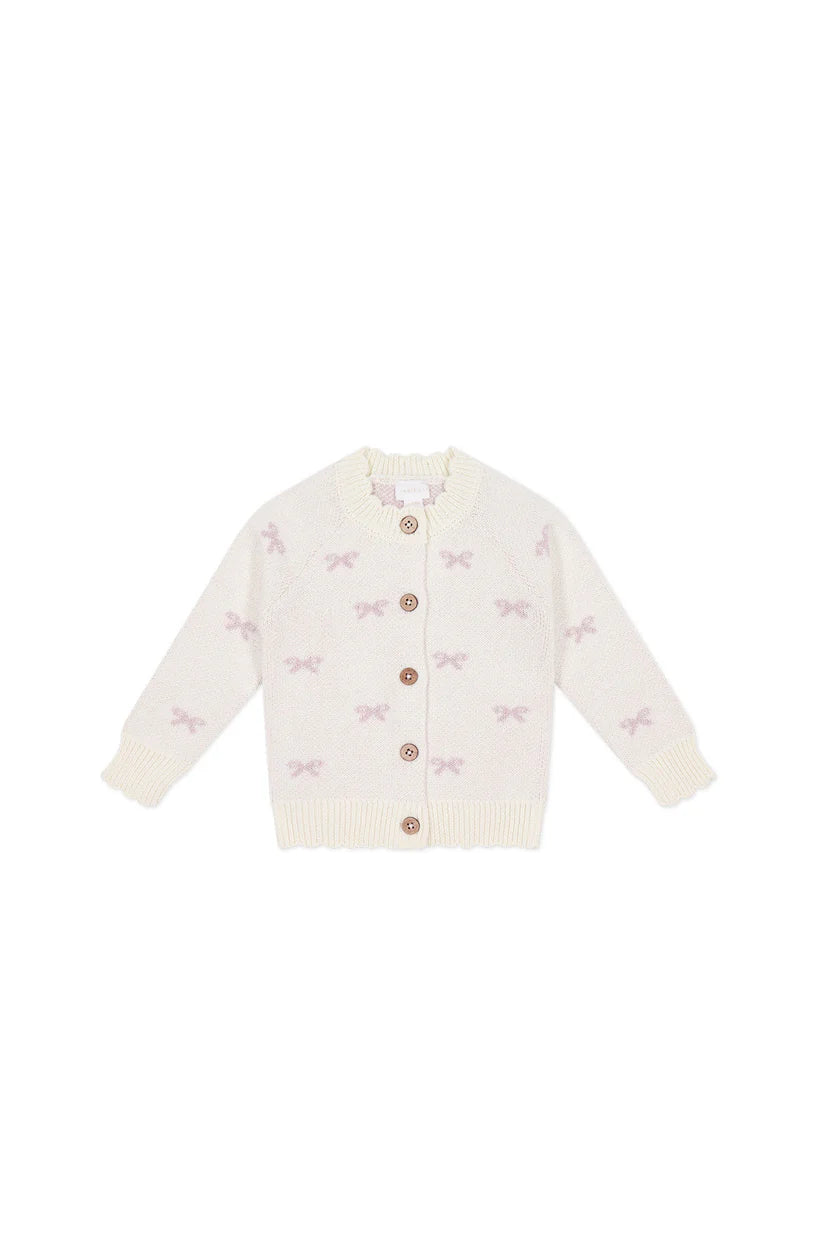 Jamie Kay Daisy Cardigan - Ballet Bow Egret