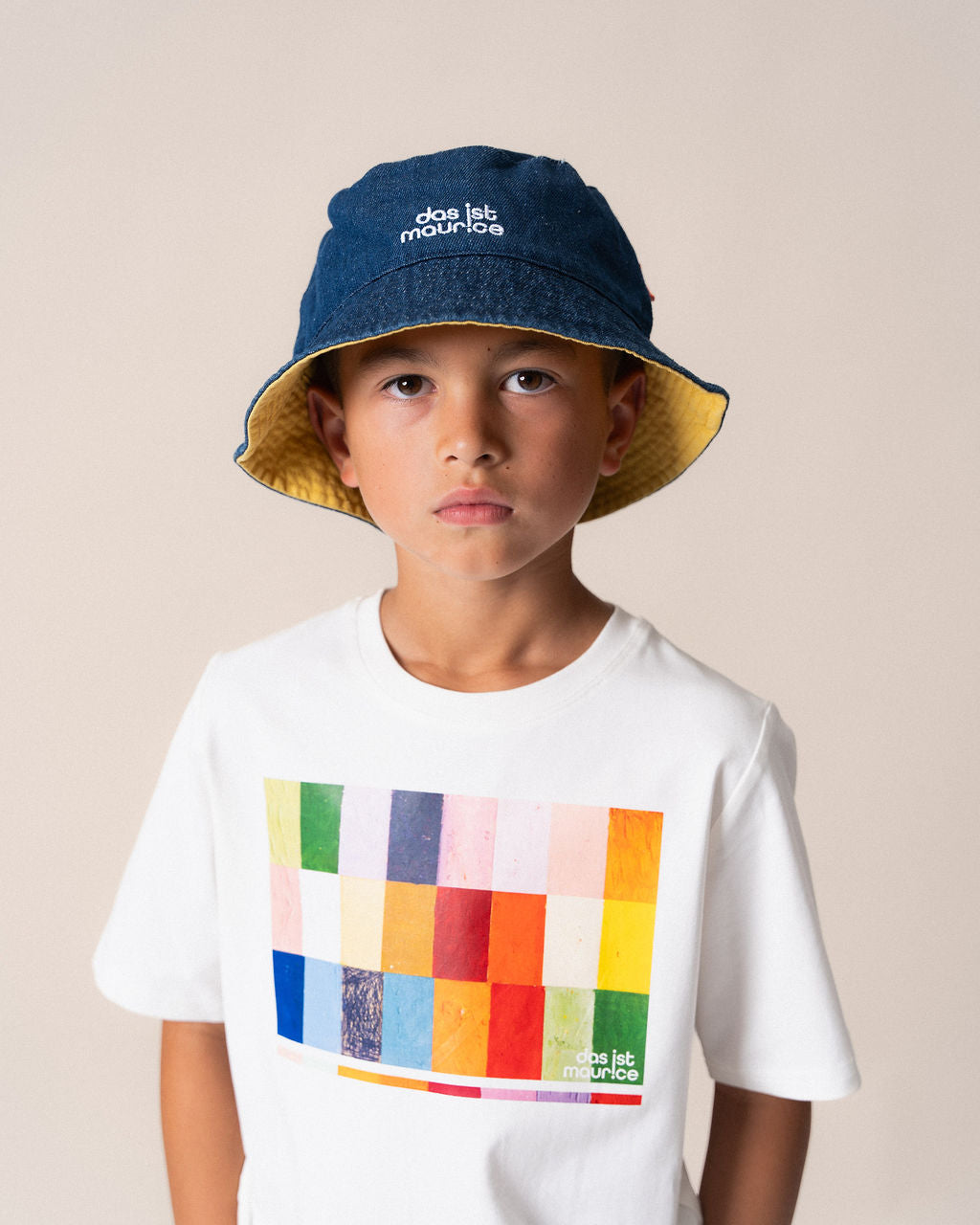 Das Ist Maurice Reversible Bucket Hat Denim