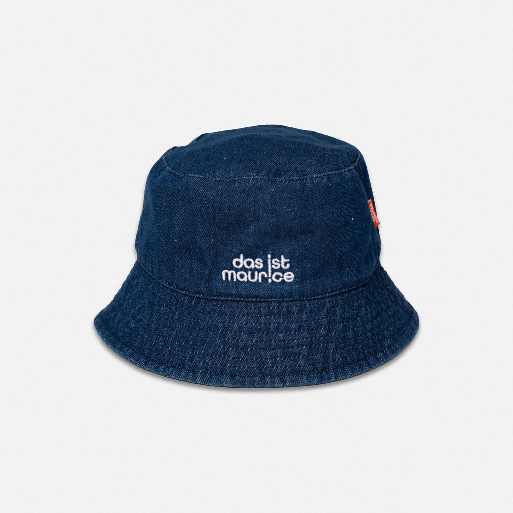 Das Ist Maurice Reversible Bucket Hat Denim