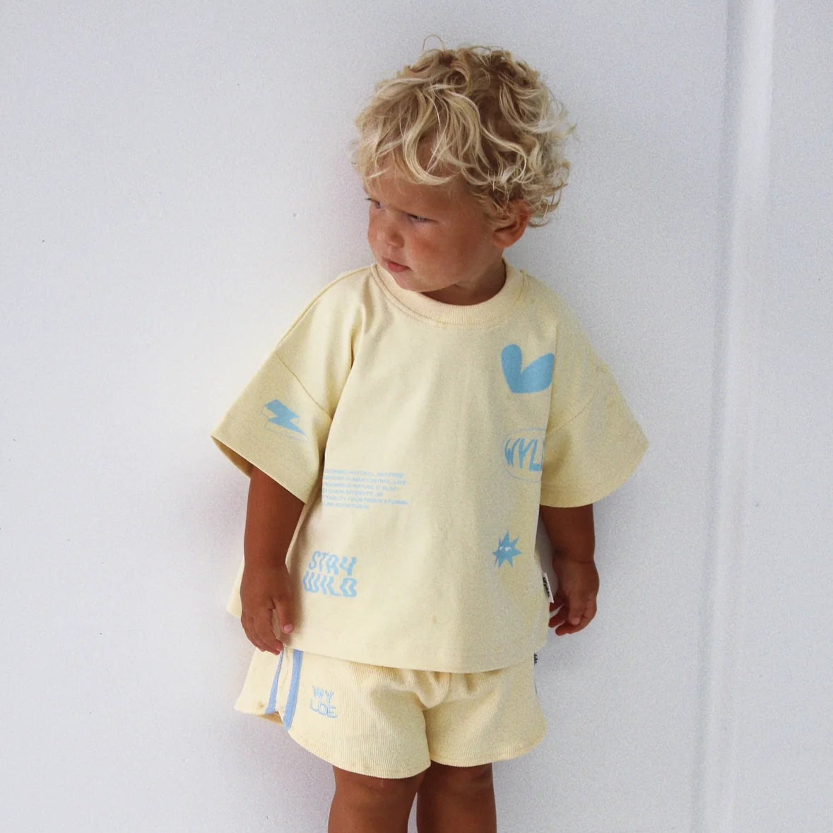 Wylde the Label Lemon Sky Set (Short & Tee)