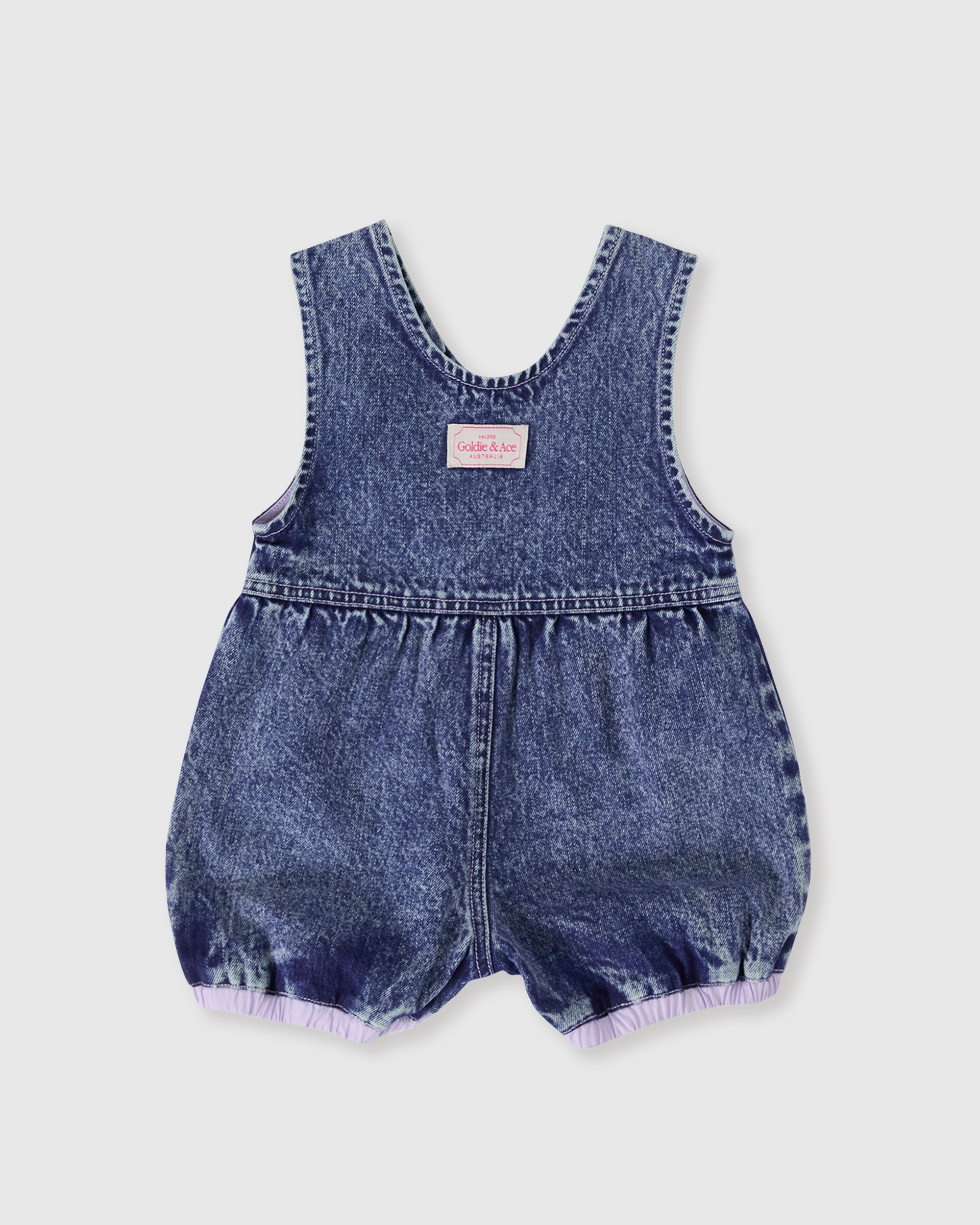 Goldie & Ace Nina Pastel Petals Denim Romper