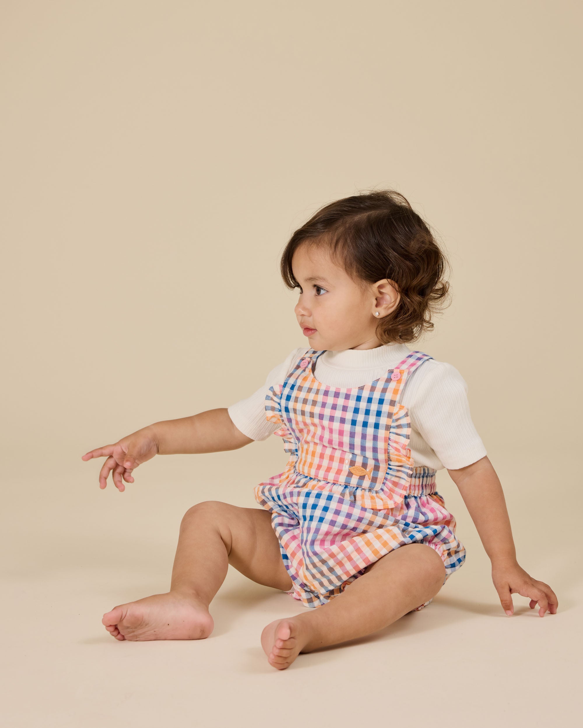 Goldie & Ace Embroidered Rib T-shirt - White