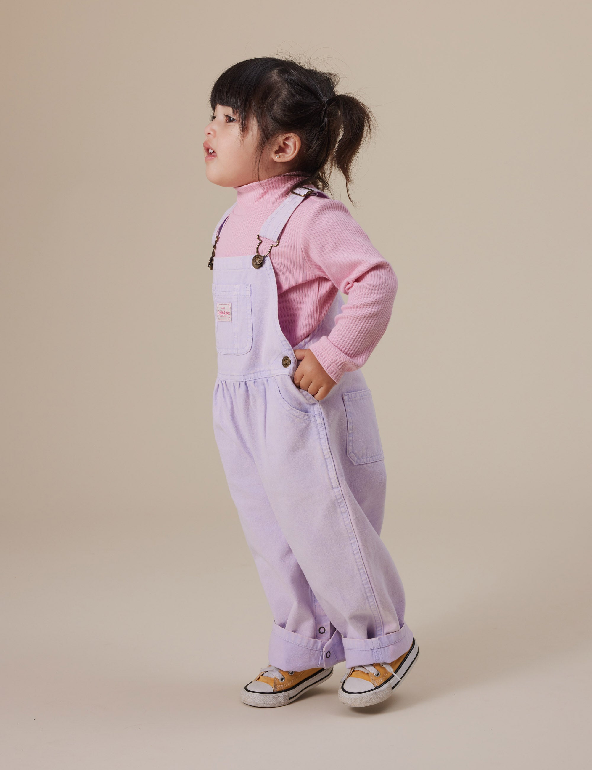 Goldie & Ace Embroidered Rib Skivvy Sweet Pea