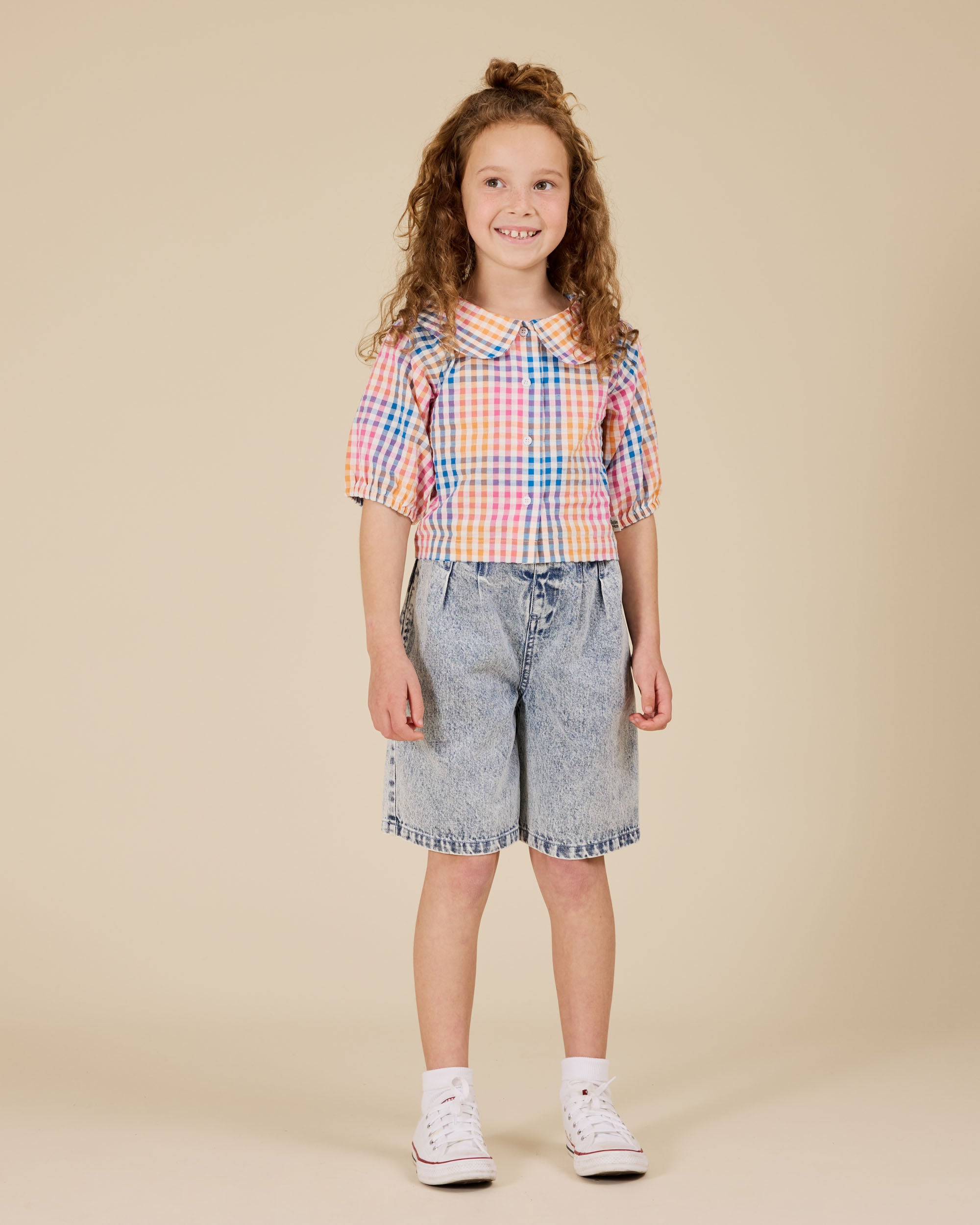 Goldie & Ace Kirby Relaxed Denim Shorts