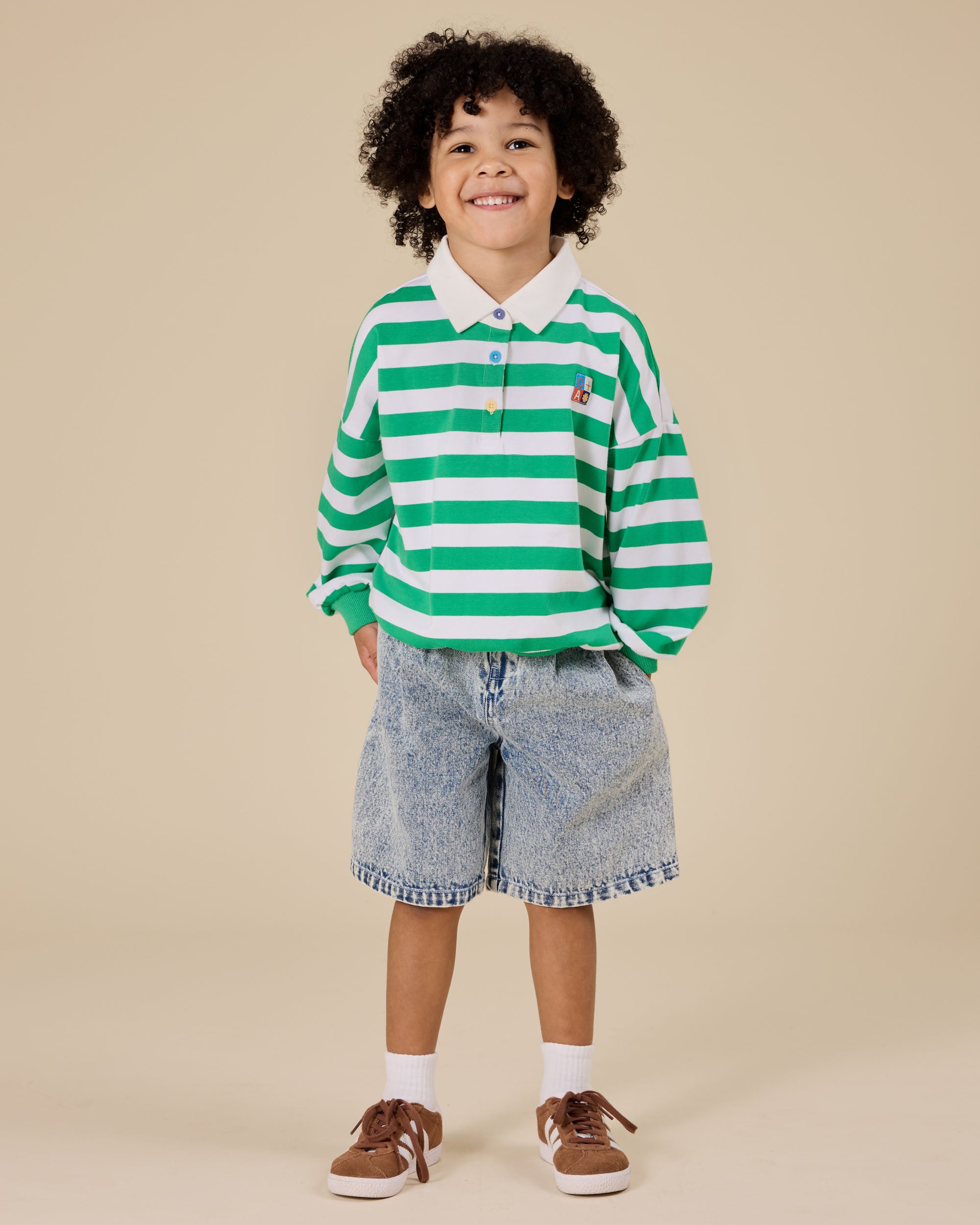 Goldie & Ace Kirby Relaxed Denim Shorts