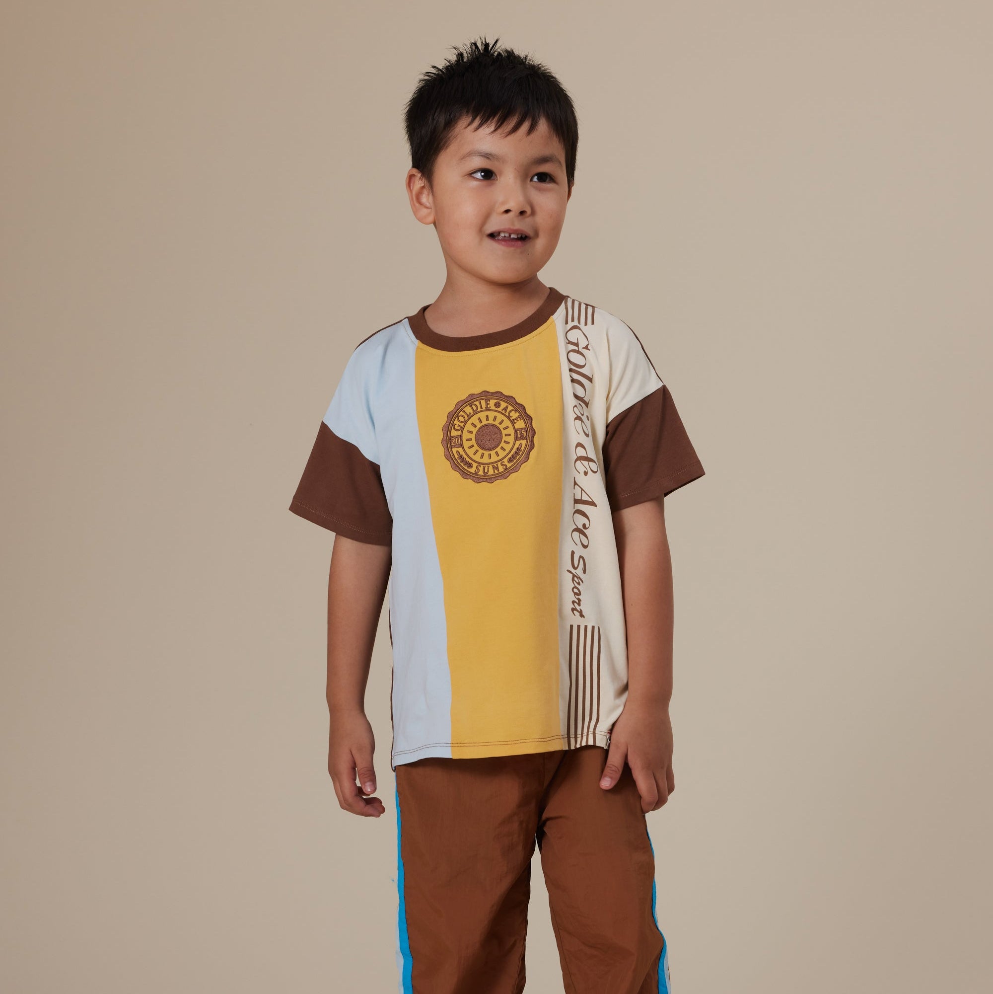 Goldie & Ace Retro Lightweight Sporty Pants - Brown