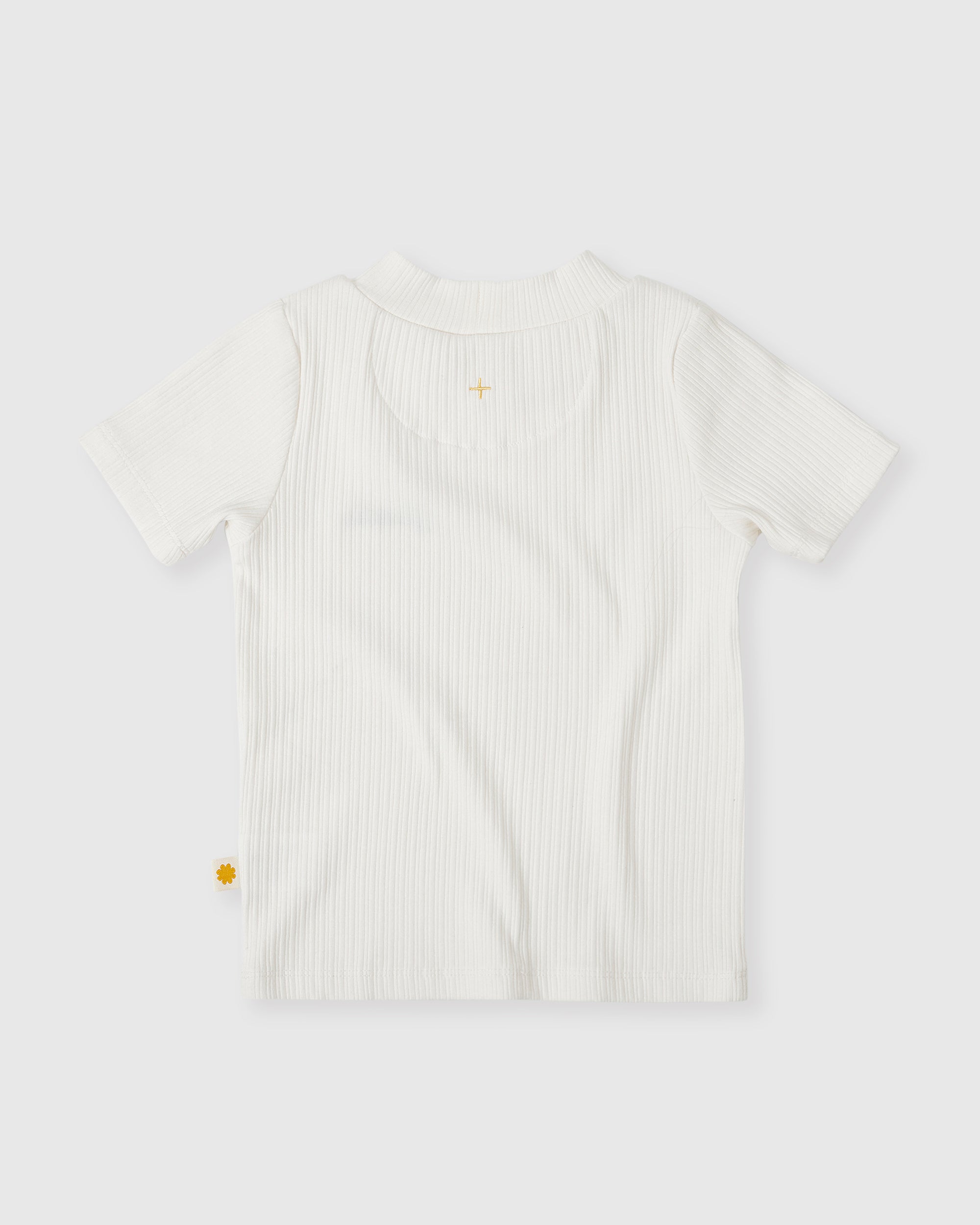Goldie & Ace Embroidered Rib T-shirt - White