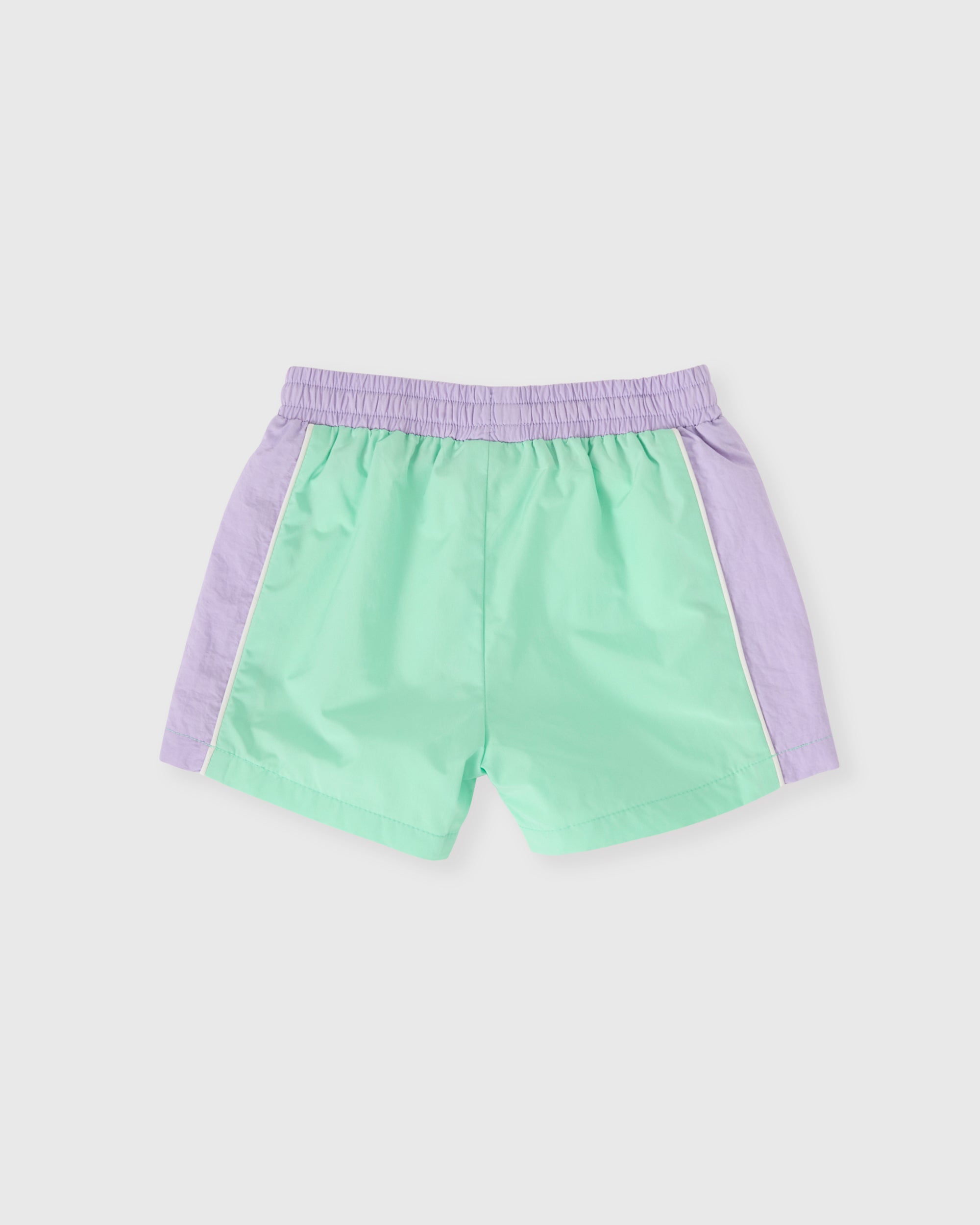 Goldie & Ace Retro Sporty Shorts Peapod/ Liliac
