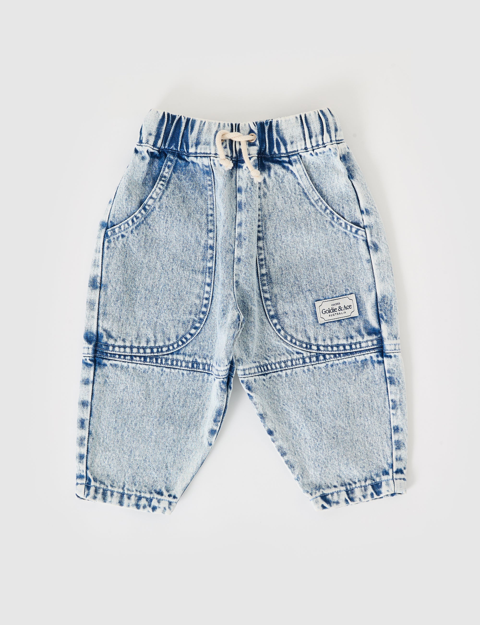 Goldie & Ace Drew Denim Pocket Pant- Light Denim