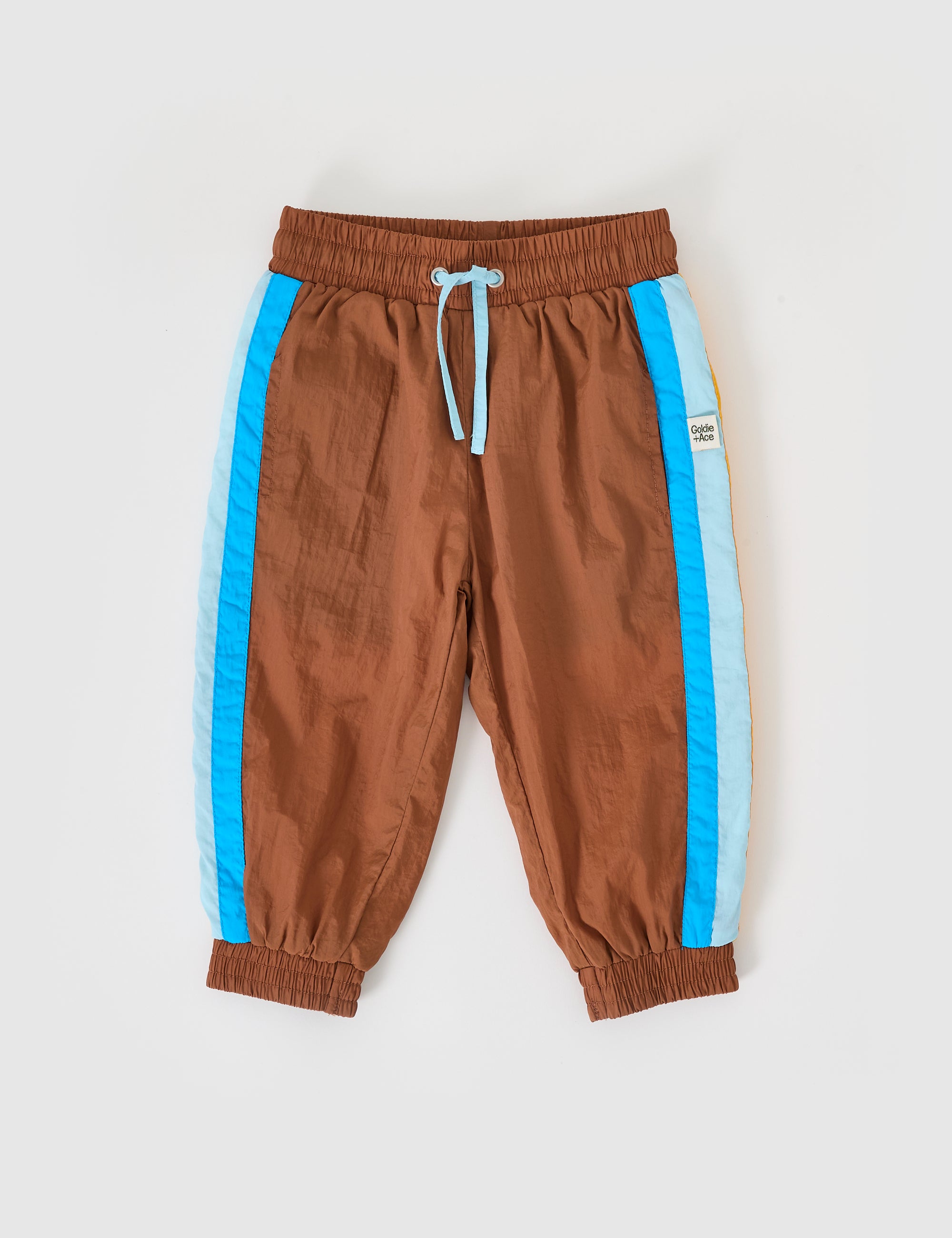 Goldie & Ace Retro Lightweight Sporty Pants - Brown