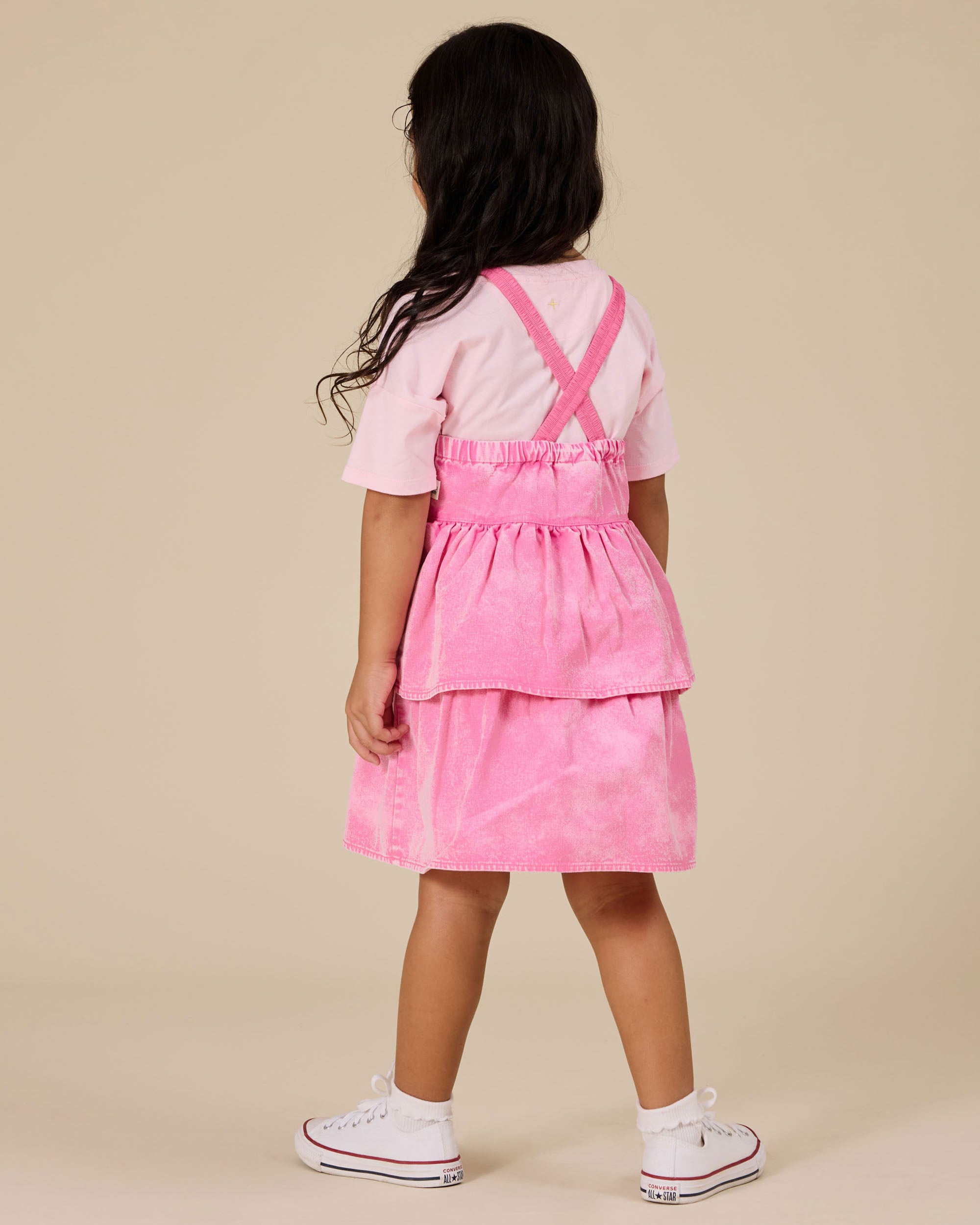 Goldie & Ace Saskia Denim Frill Pinafore Dress