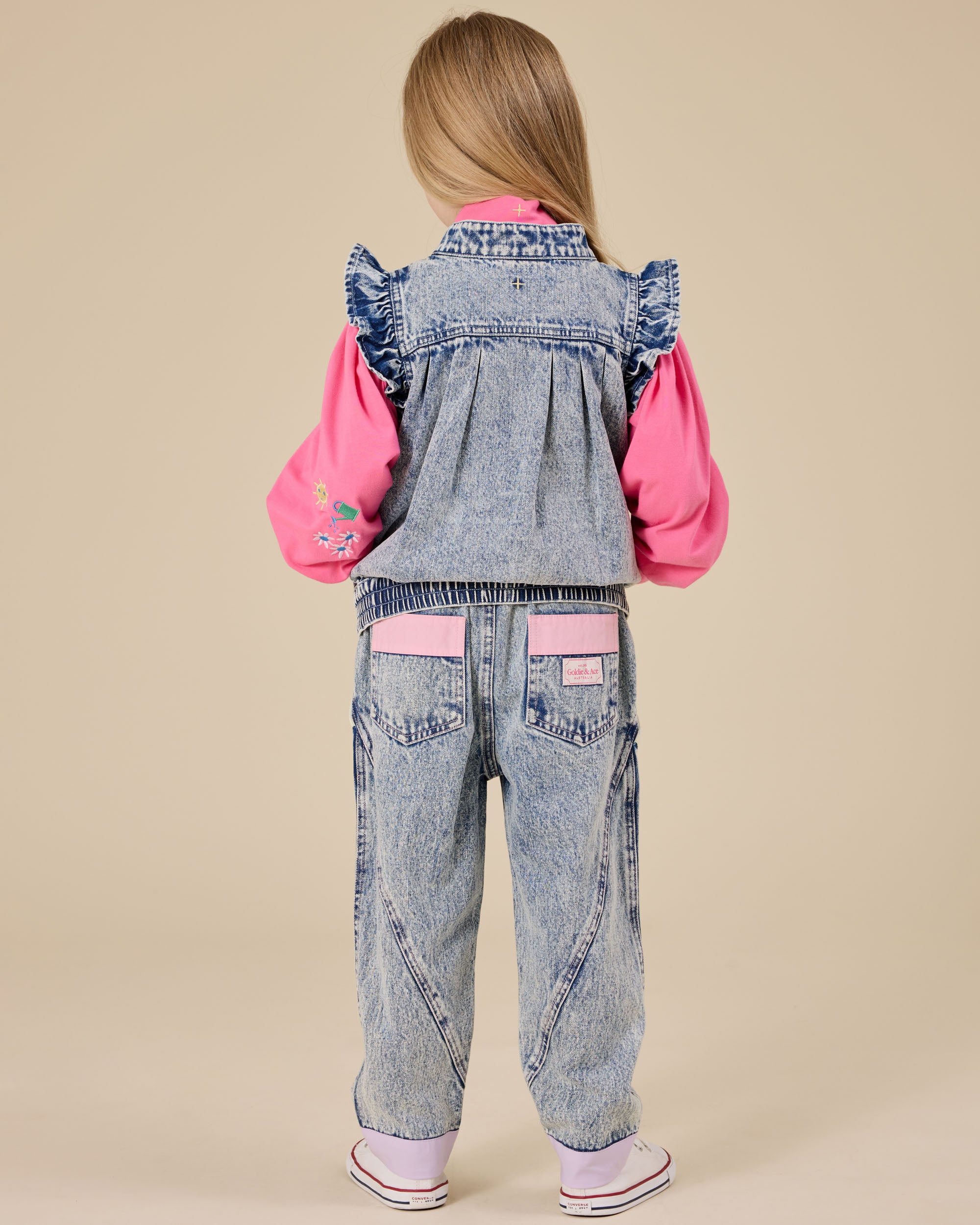Goldie & Ace Pastel Pop Nora Denim Pants