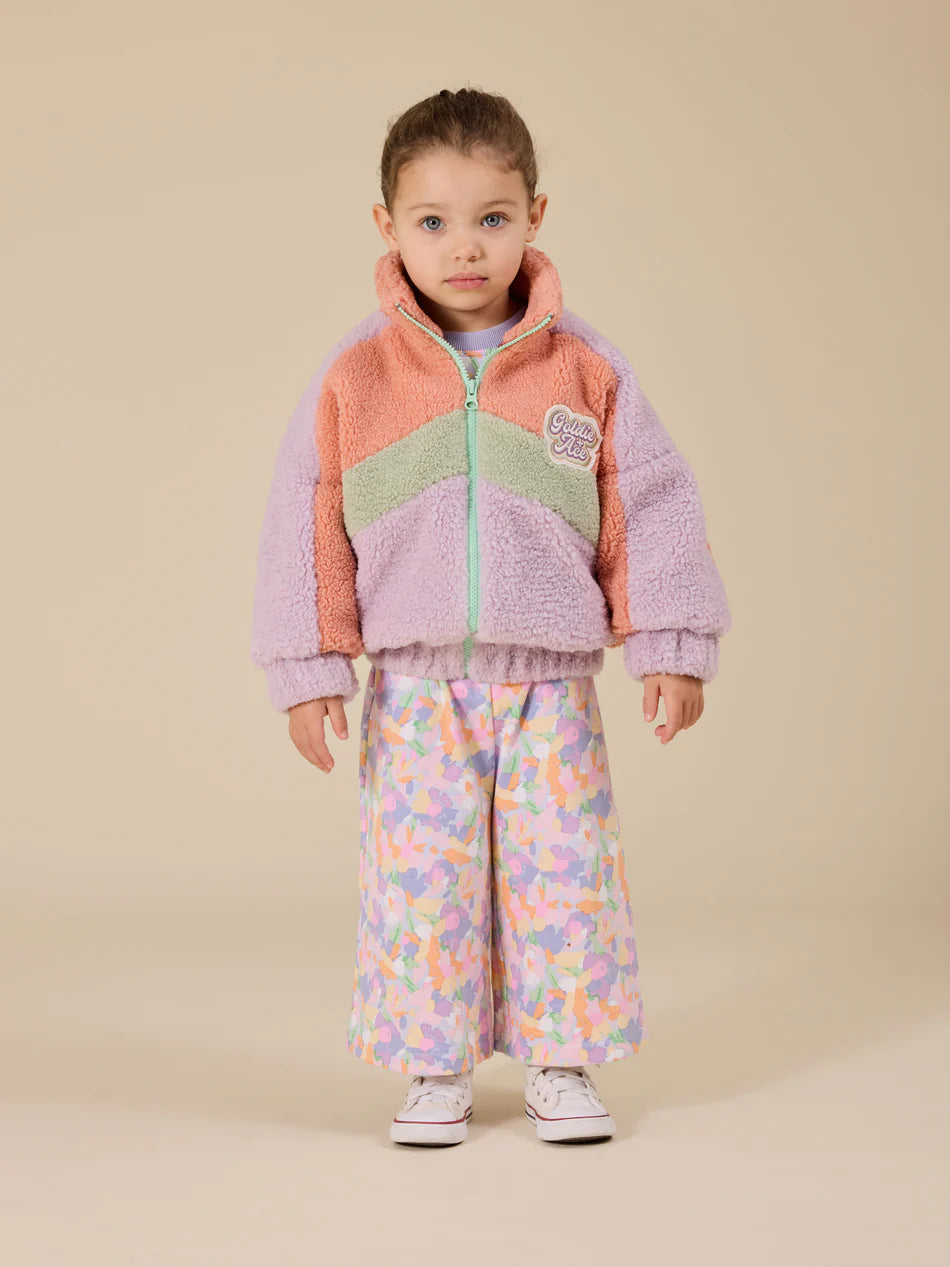 Goldie & Ace Frankie Sherpa Jacket Lilac