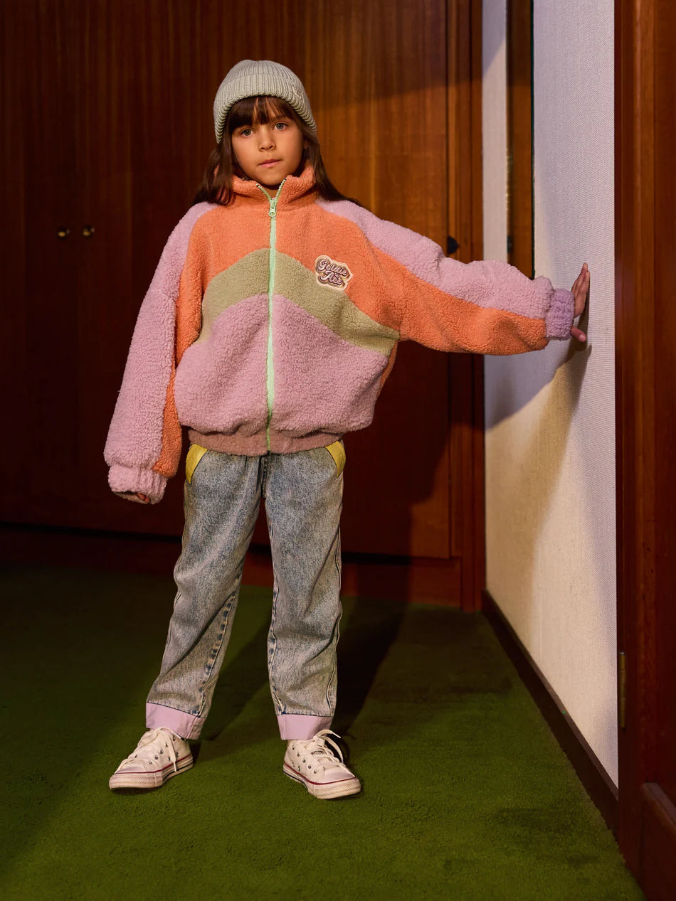 Goldie & Ace Frankie Sherpa Jacket Lilac