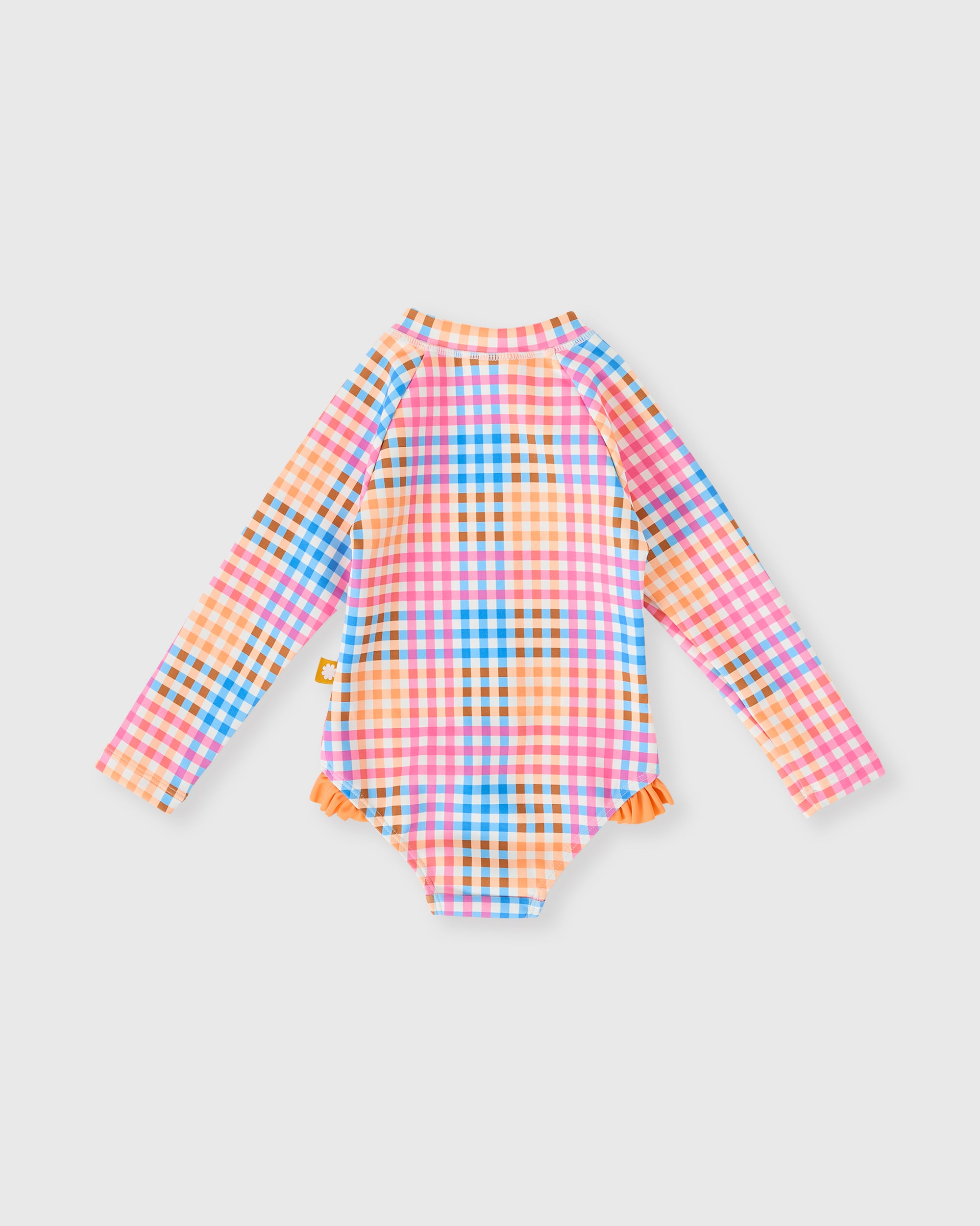 Goldie & Ace Rainbow Gingham Long sleeve Swimsuit