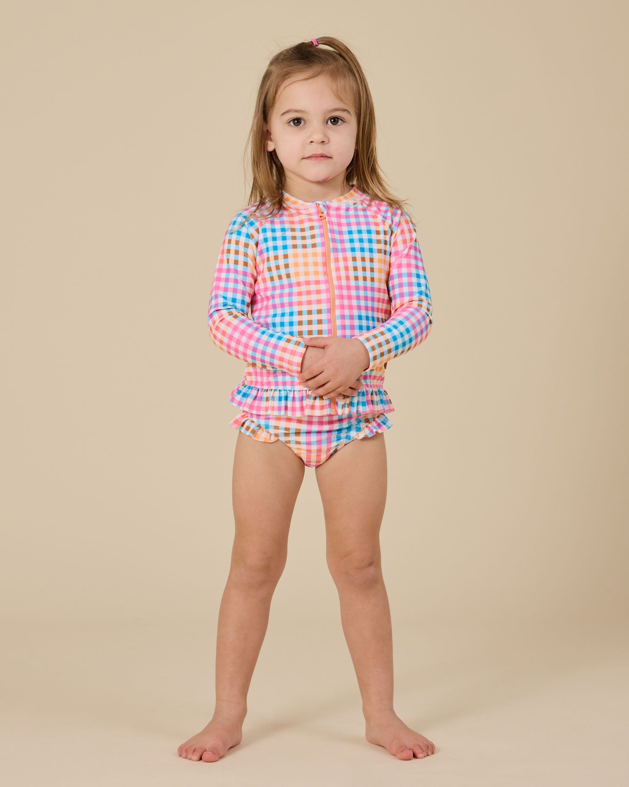 Goldie & Ace Gingham Daisy Bikini Bottom