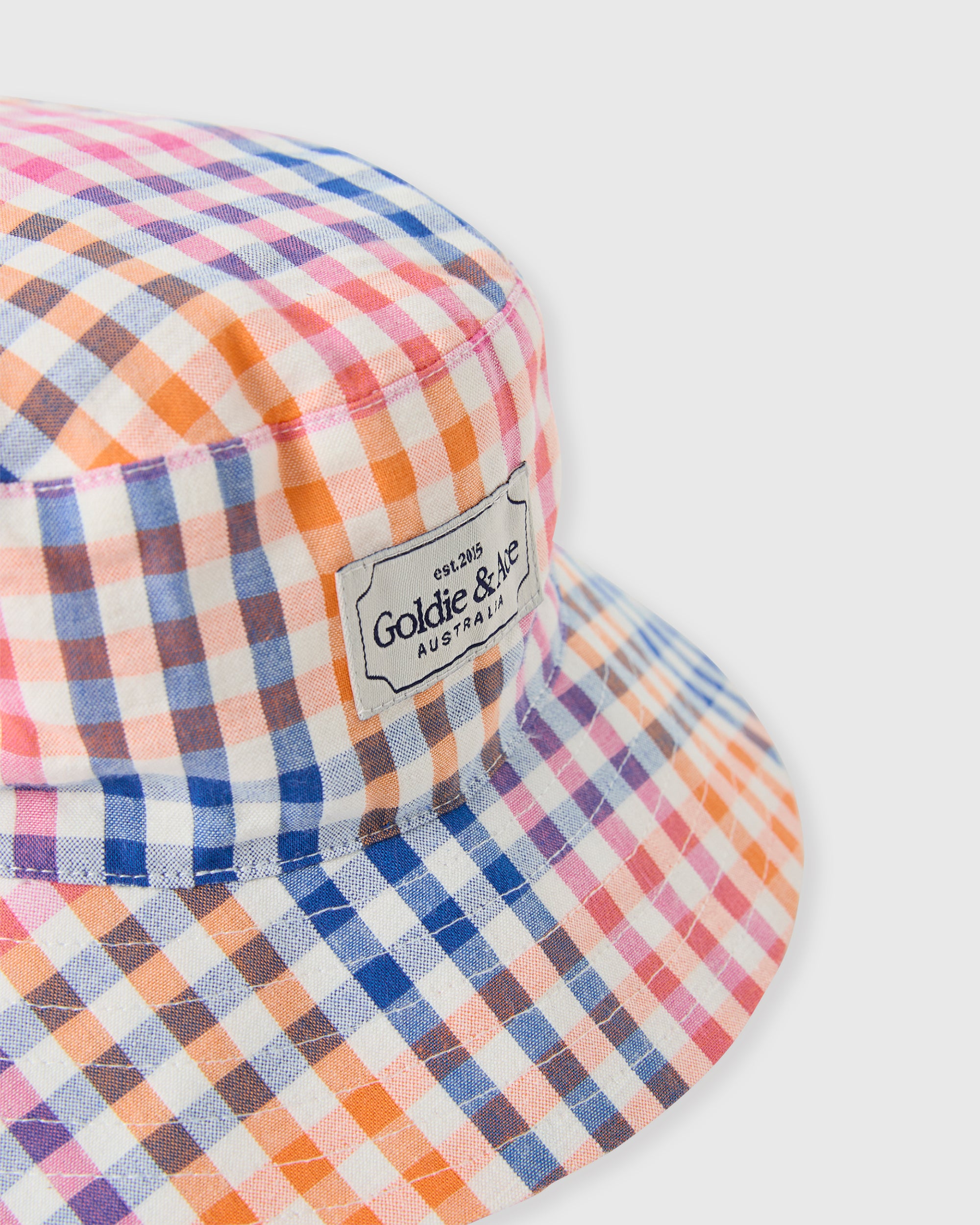 Goldie & Ace Rainbow Gingham Bucket Hat