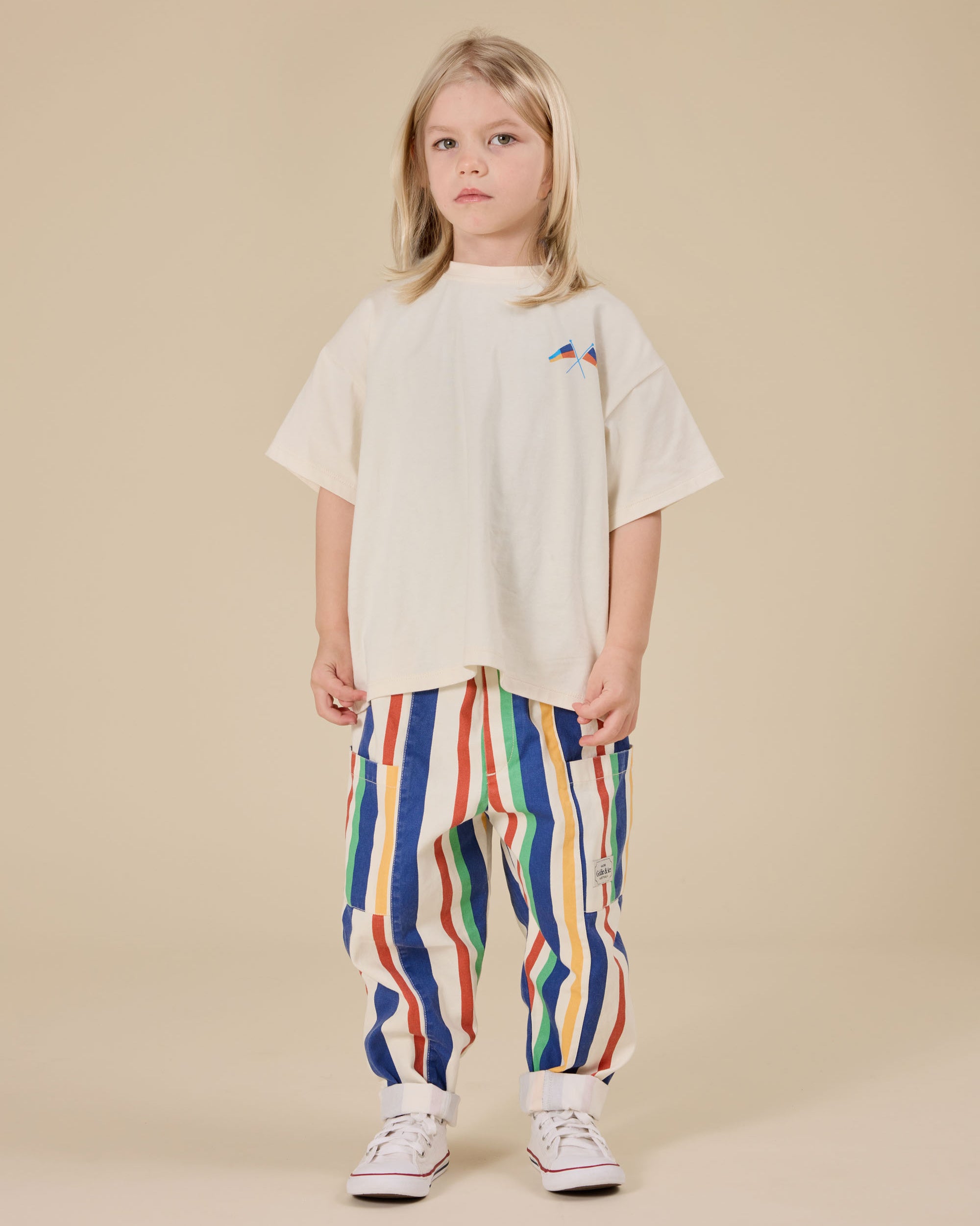 Goldie & Ace Nautical Flag Oversized Tshirt