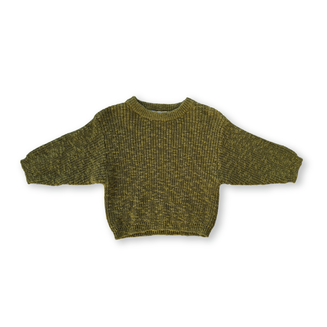 Grown Chunky Rib Organic Pull Over - Herb