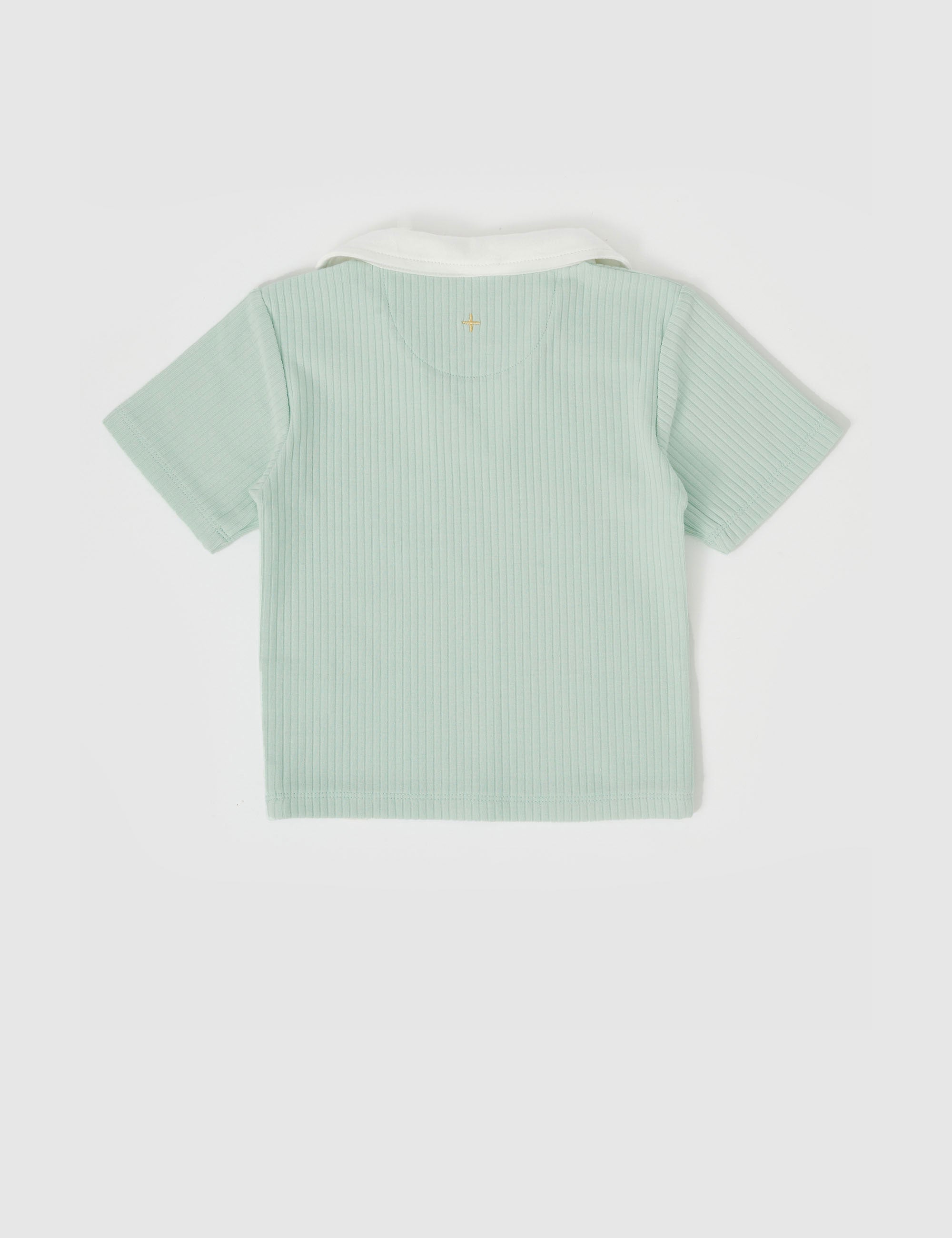 Goldie & Ace - PIA COLLARED T-SHIRT LAGOON