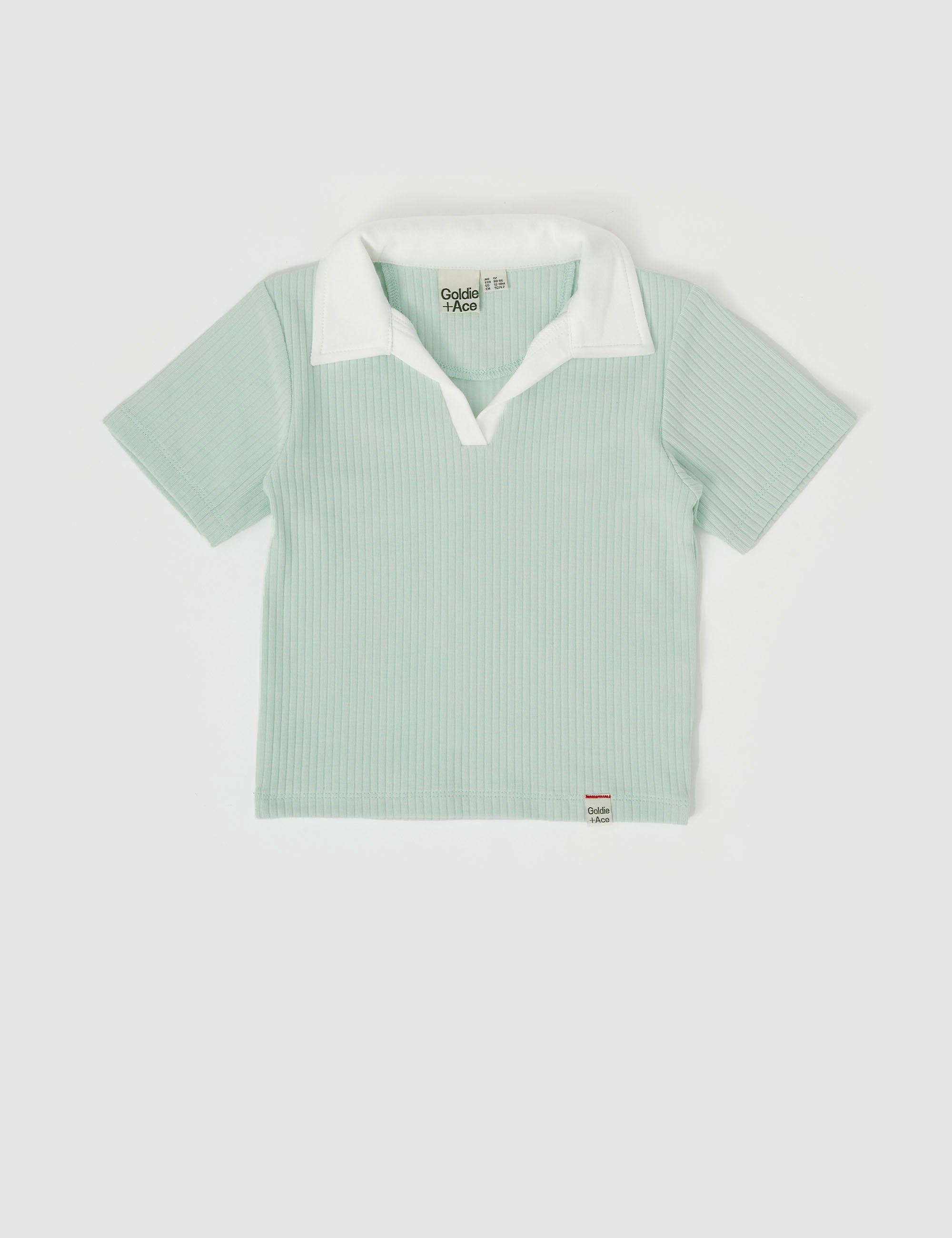 Goldie & Ace - PIA COLLARED T-SHIRT LAGOON