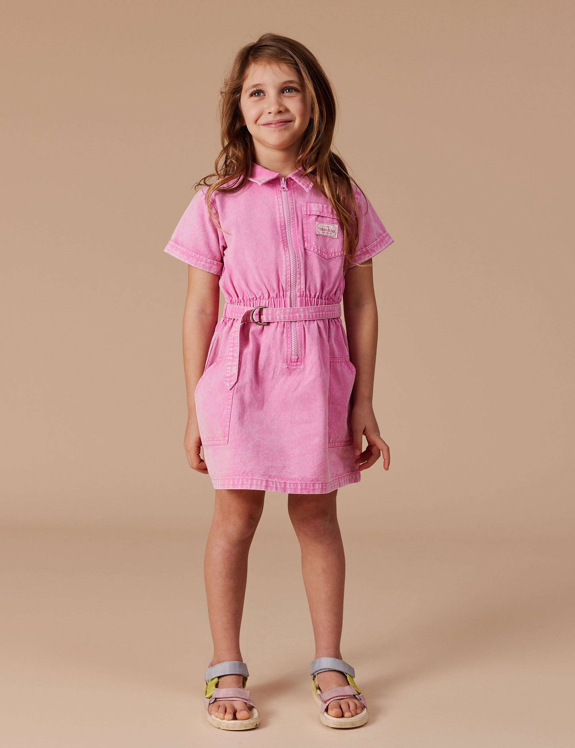 Goldie & Ace - PIPER DENIM BELTED DRESS