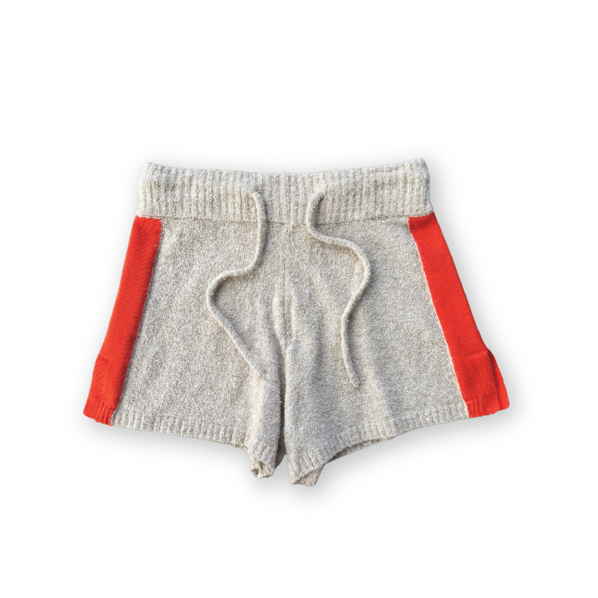 Grown Knitted Terry Shorts - Dune/Rosso