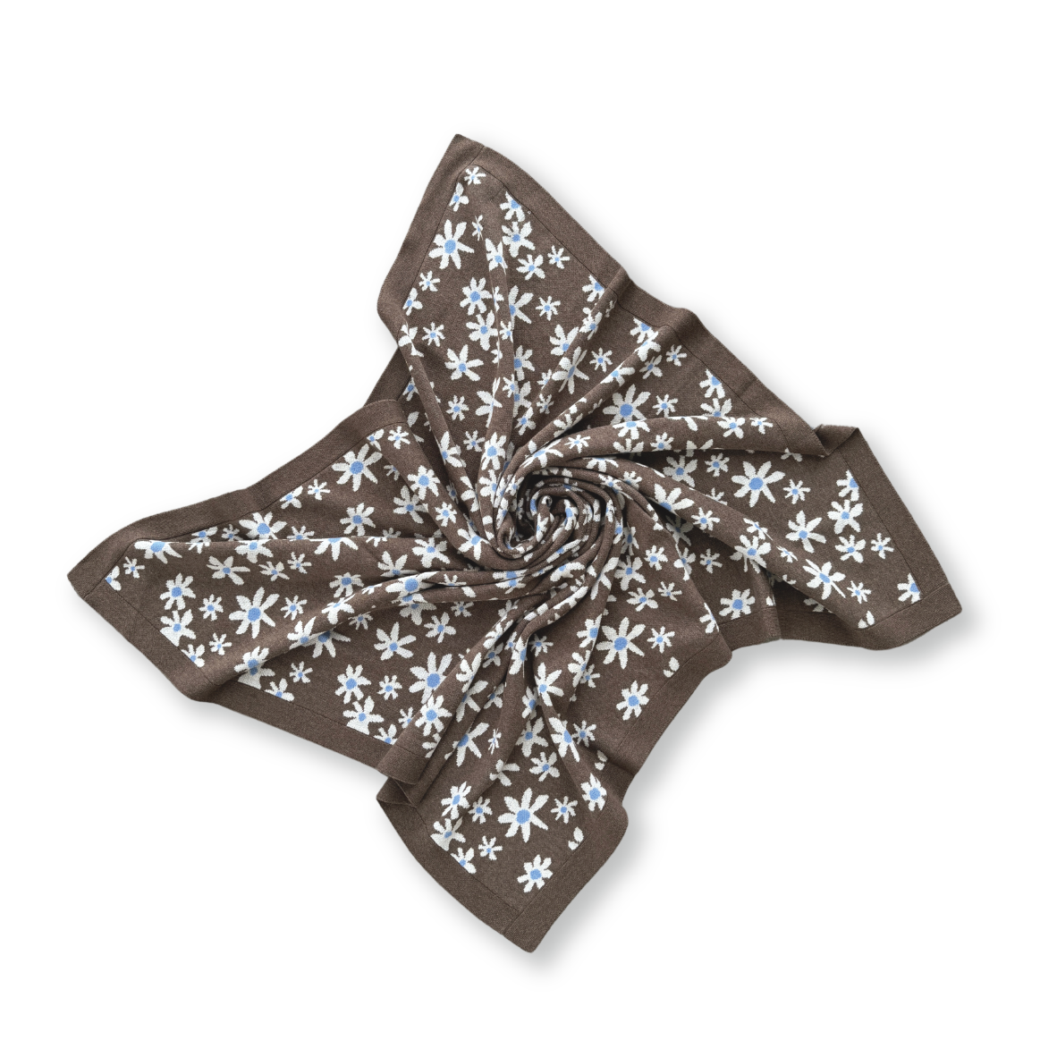 Grown Wild Flower Baby Blanket - Mud