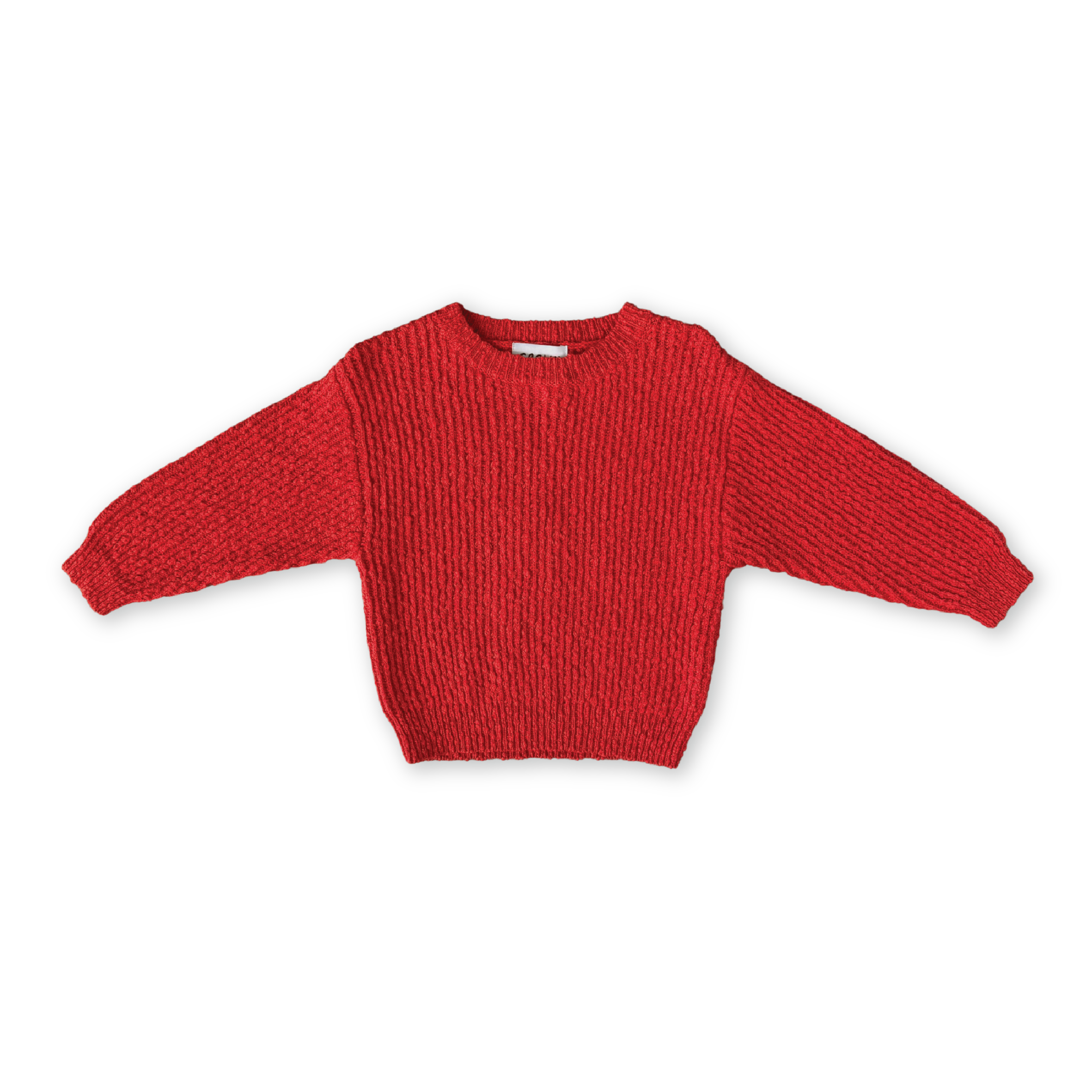 Grown Organic Textured Boucle Knit Pull Over - Sauce