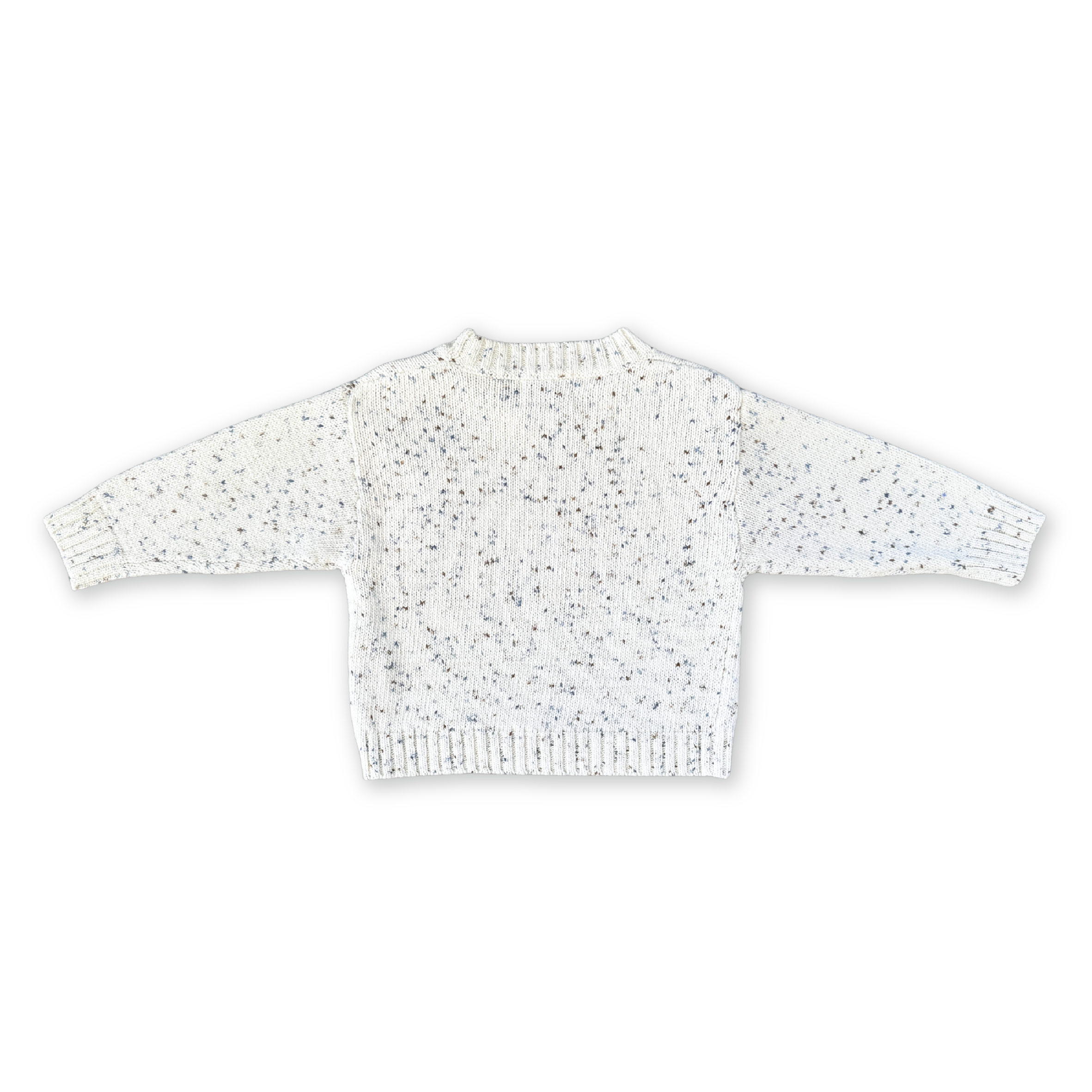 Grown Organic Funfetti Knit Pull Over - Surf