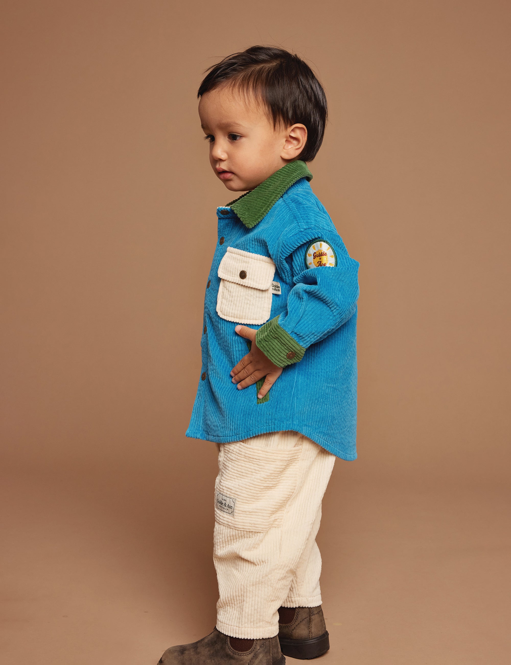 Goldie + Ace Rowan Corduroy Shirt Lake