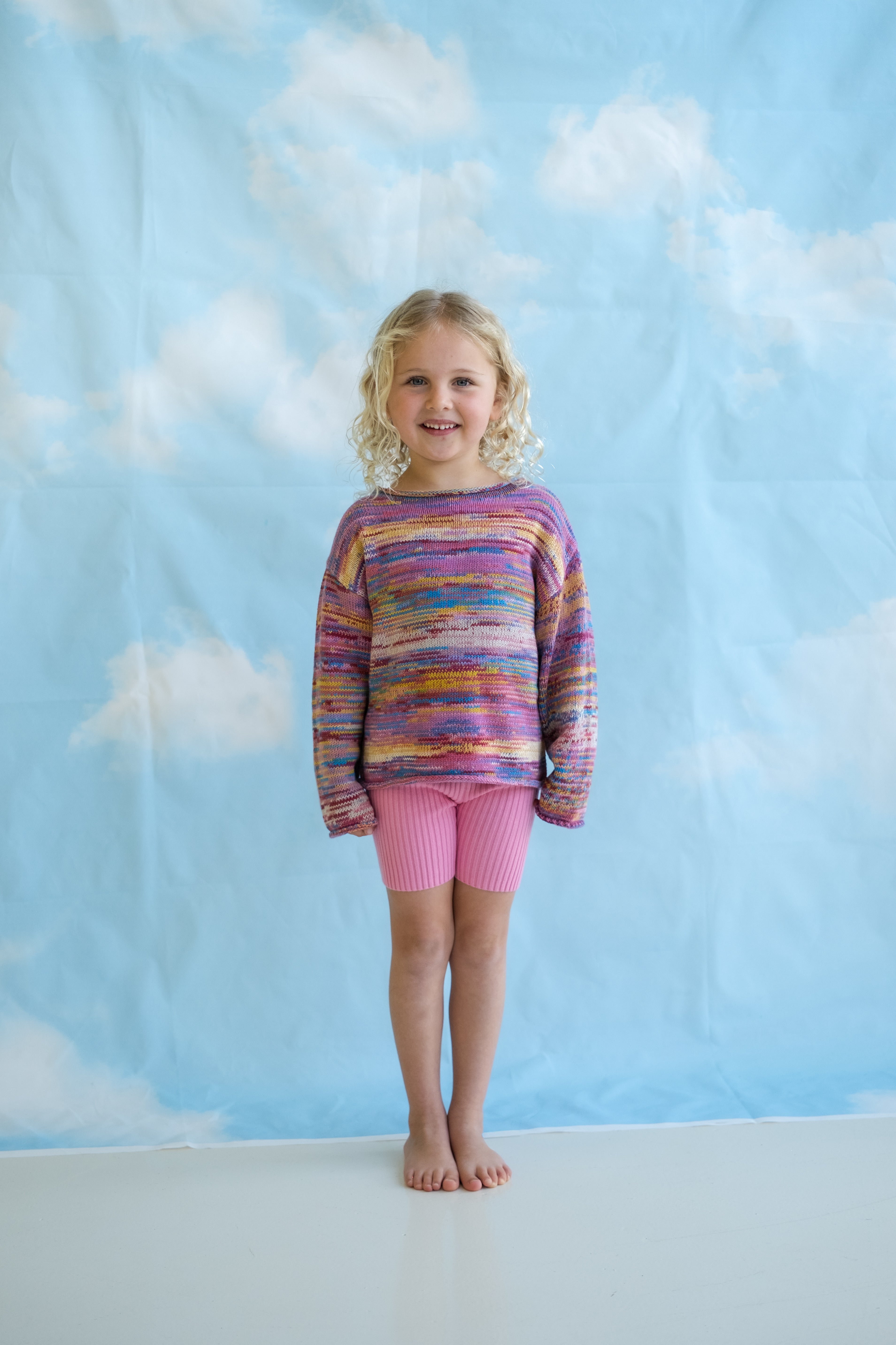 Grown Knitted Pull Over - Rainbow