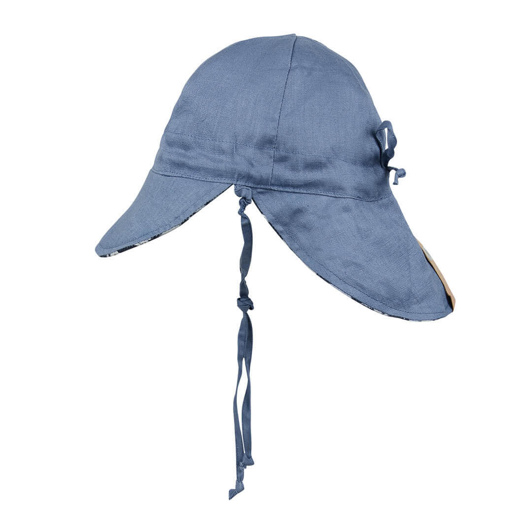 Bedhead 'Lounger' Baby Reversible Flap Sun Hat - Spencer / Steele