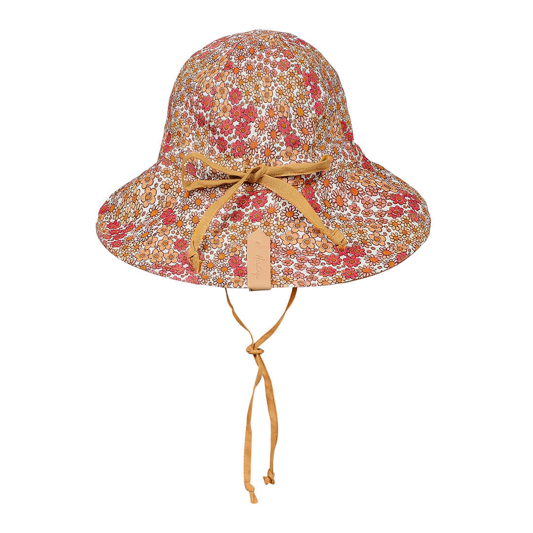 Bedheads 'Wanderer' Girls Reversible Panelled Bucket Sun Hat - Melody / Maize