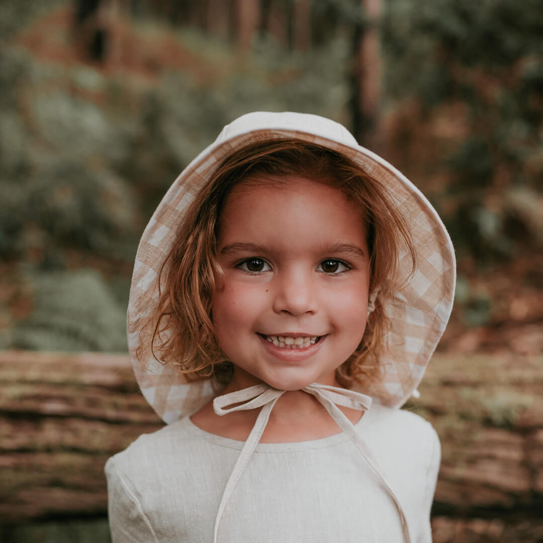 Bedhead Hats 'Wanderer' Panelled Bucket Sun Hat Flynn Flax