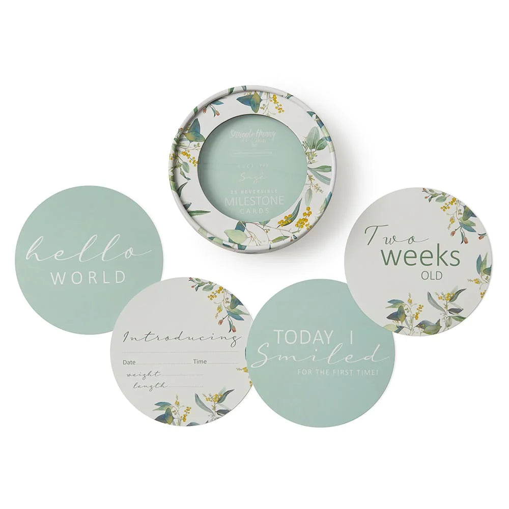 Milestone Cards - Eucalypt & Sage
