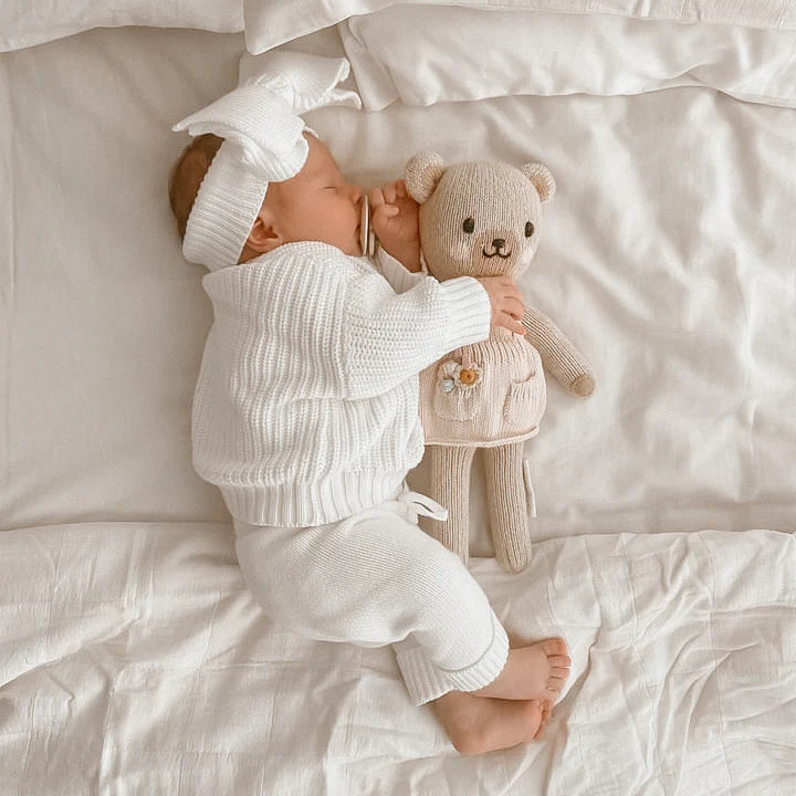 Blossom & Pear Mini Knit Pants - Milk