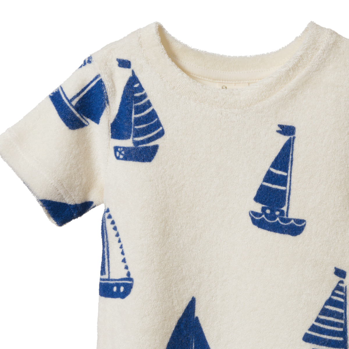 Nature Baby River Terry Tee- Regatta Print