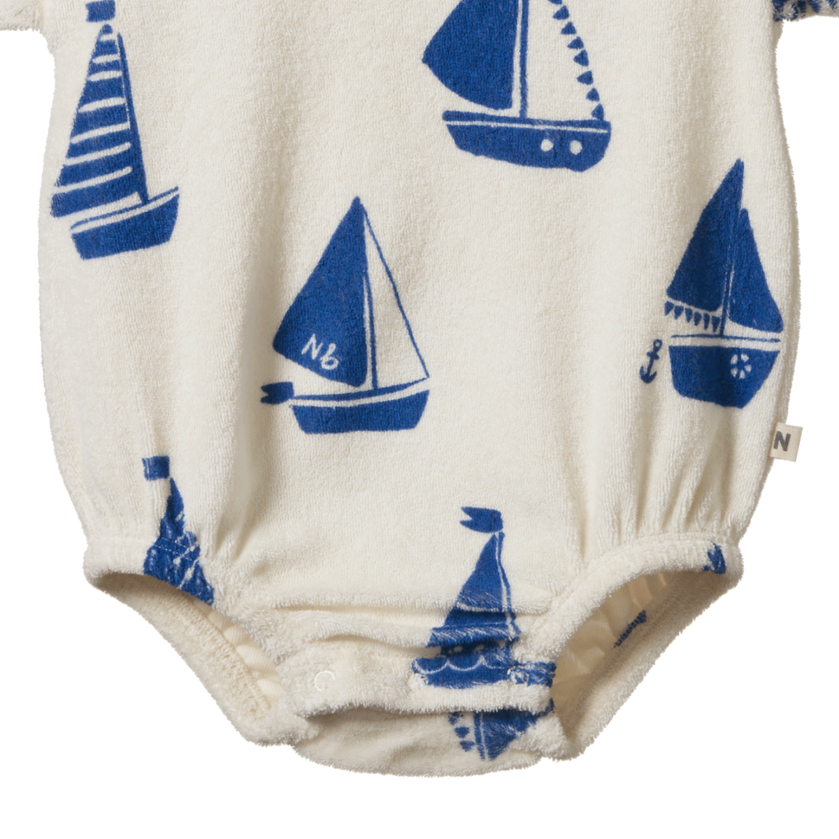 Nature Baby Juno Romper Terry - Regatta Print
