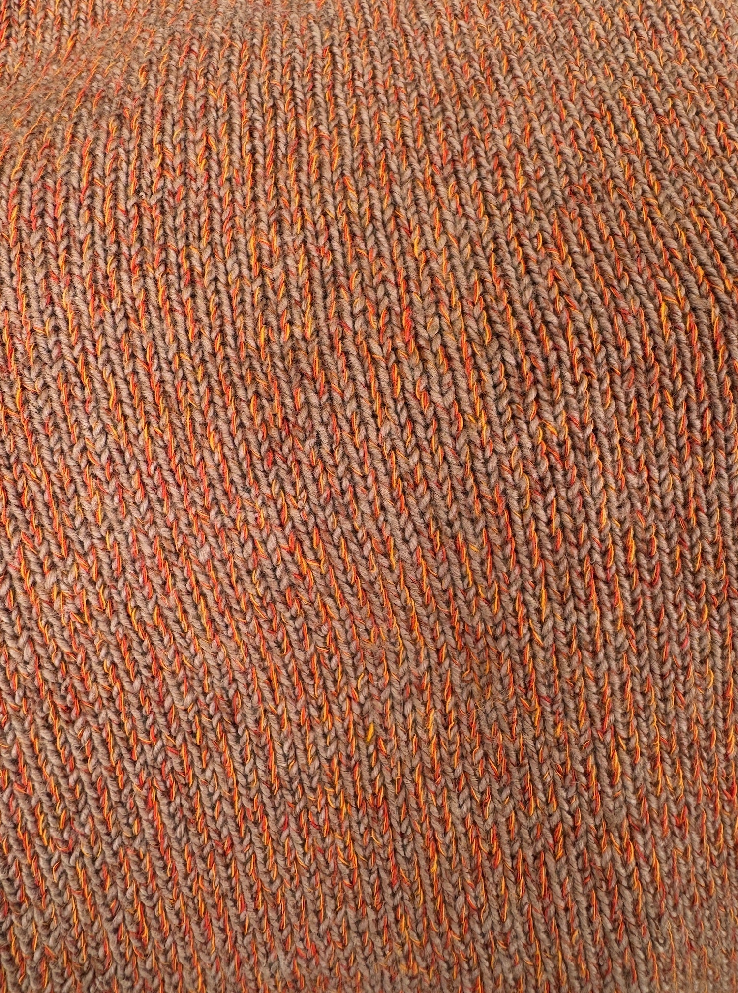 Grown Fleck Yarn Pull Over - Tawny