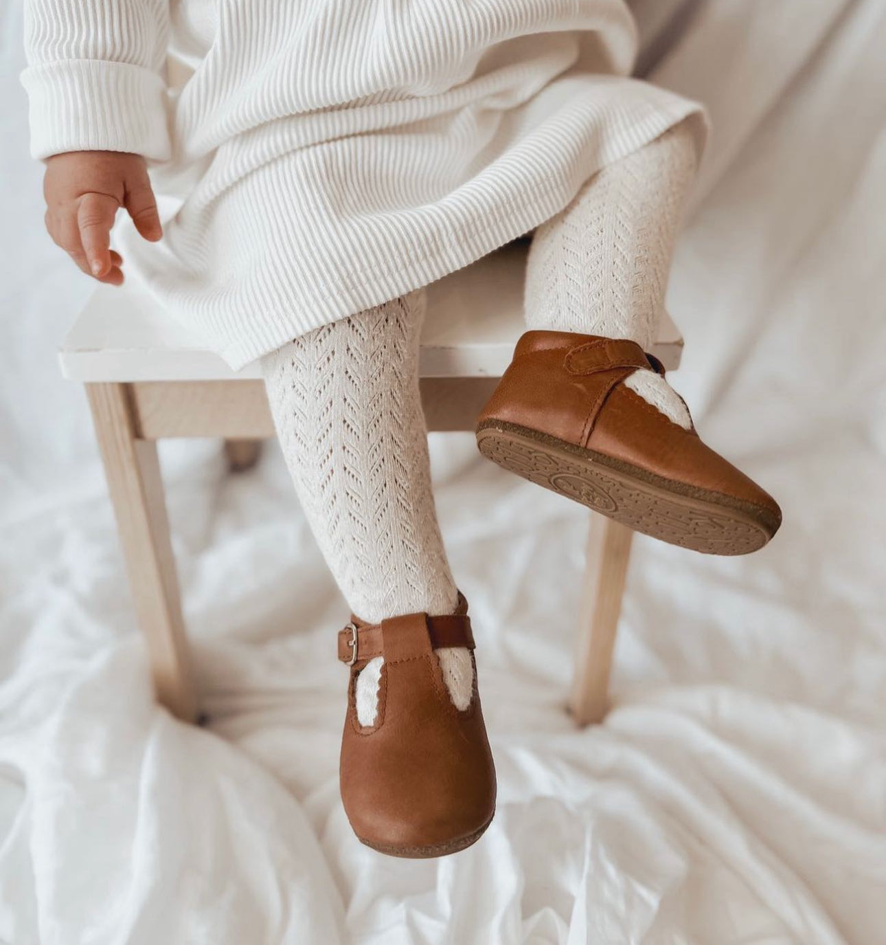 Little MaZoes High Top Tbars - Brown