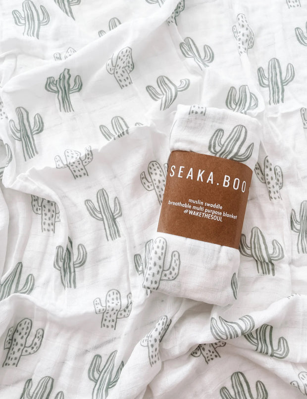 Seaka Boo Wrap Bamboo/Cotton- Dessert Cactus Sage