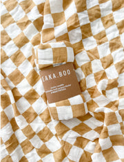 Seaka Boo Wrap Bamboo/Cotton - Sandalwood Check