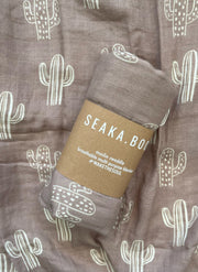 Seaka Boo Wraps Bamboo/ Cotton - Night Cactus