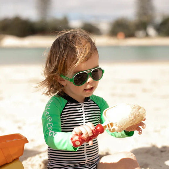 Frankie Ray Sunglasses PETE Jelly Green