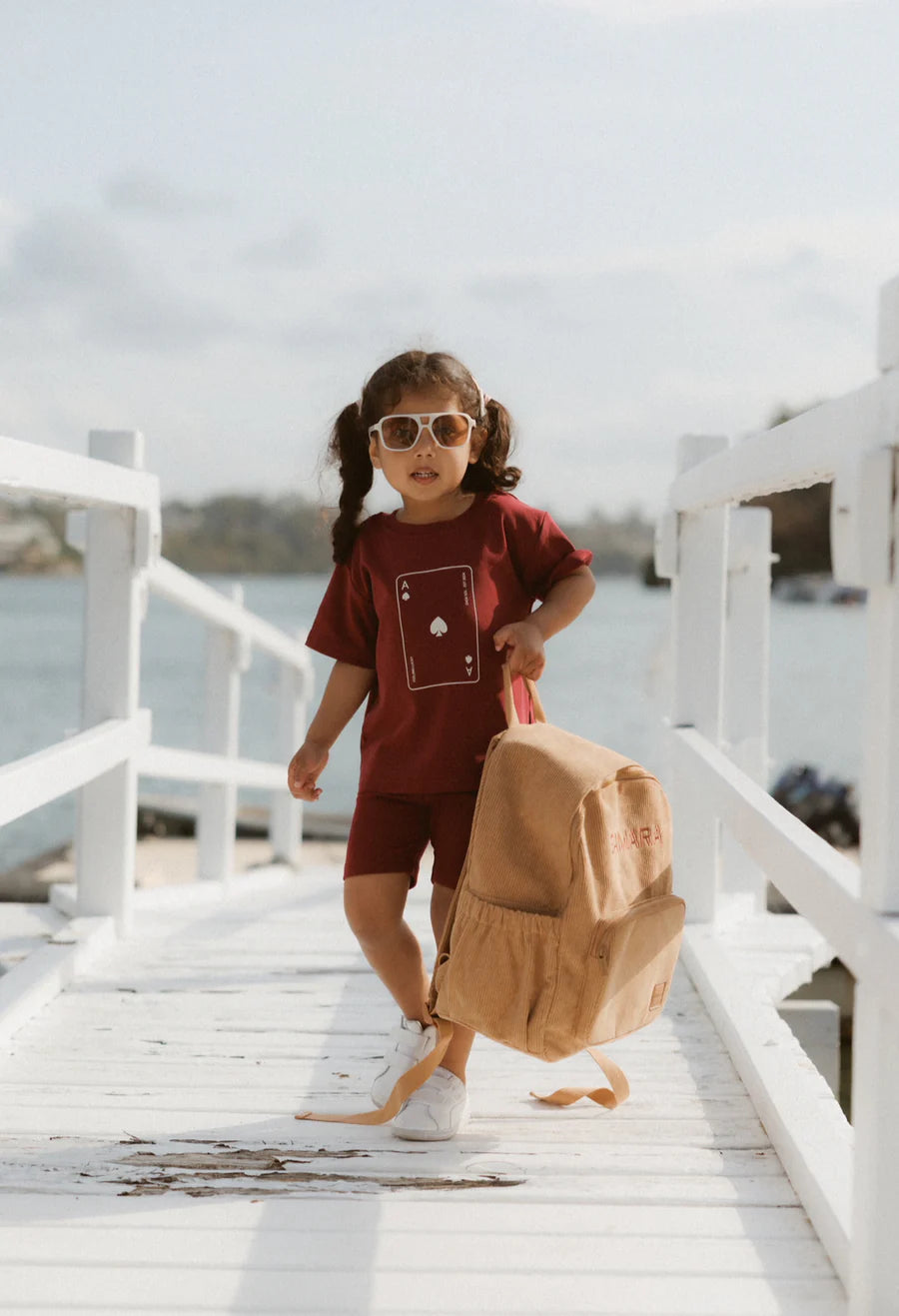 Zada Sol Wander Tee – Burgundy