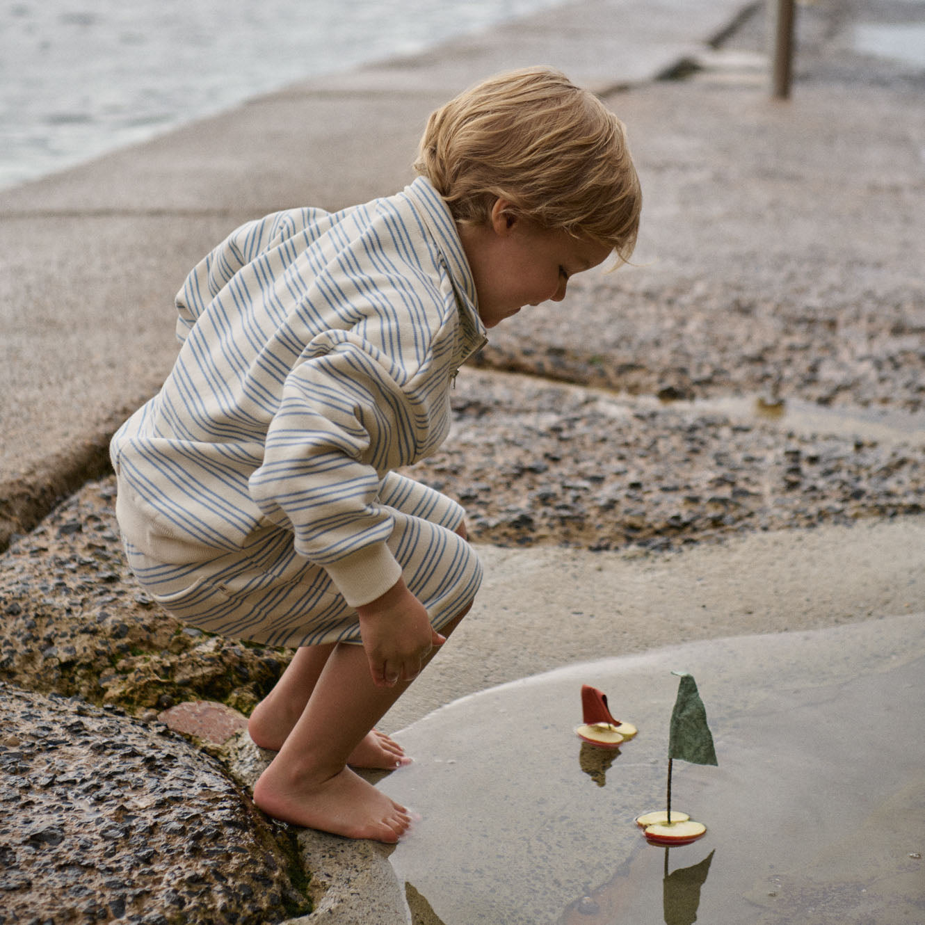 Nature Baby Camper Sweatshirt- Stripe Trio