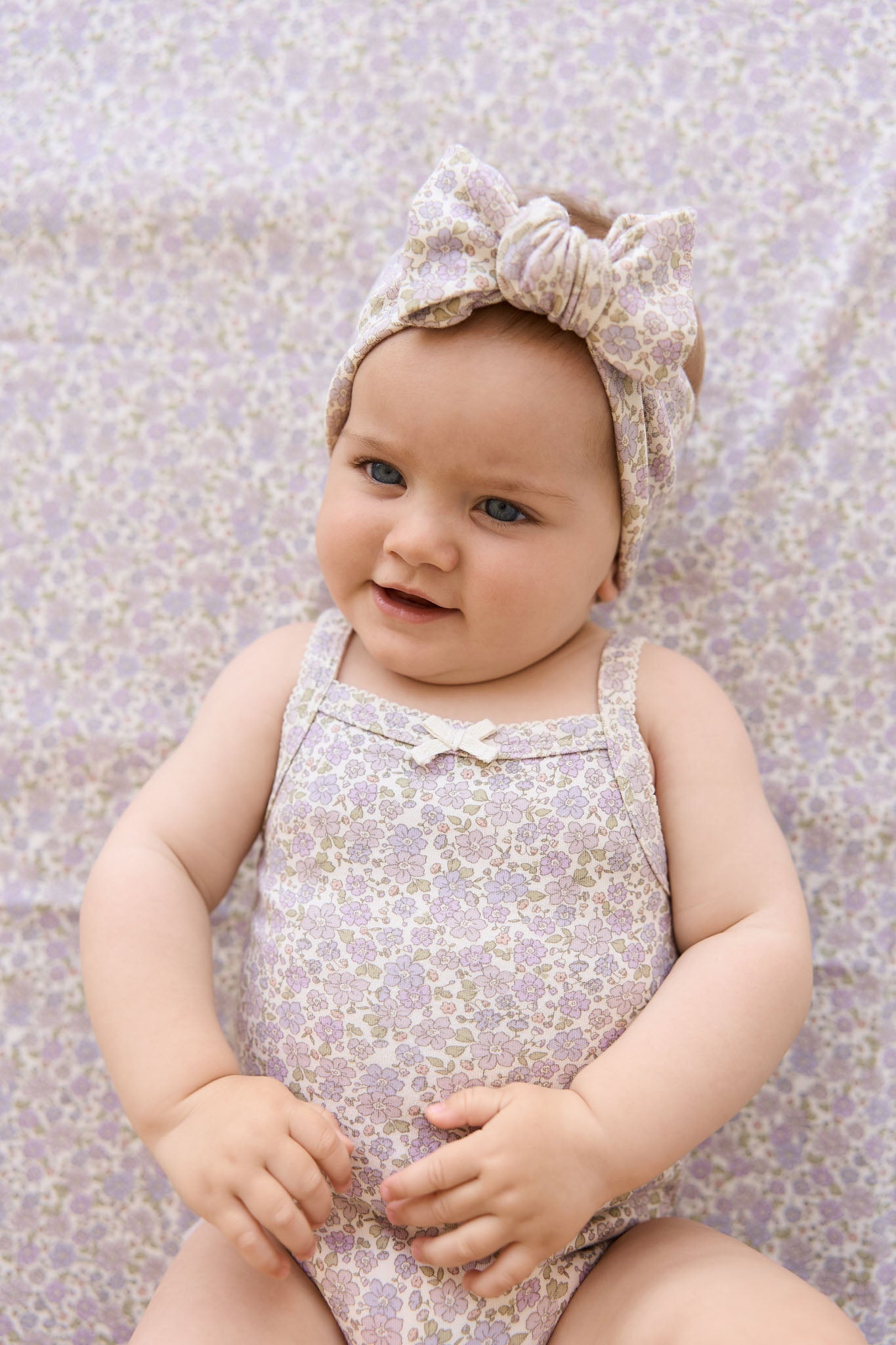 Jamie Kay Organic Cotton Headband - Chloe Lavender