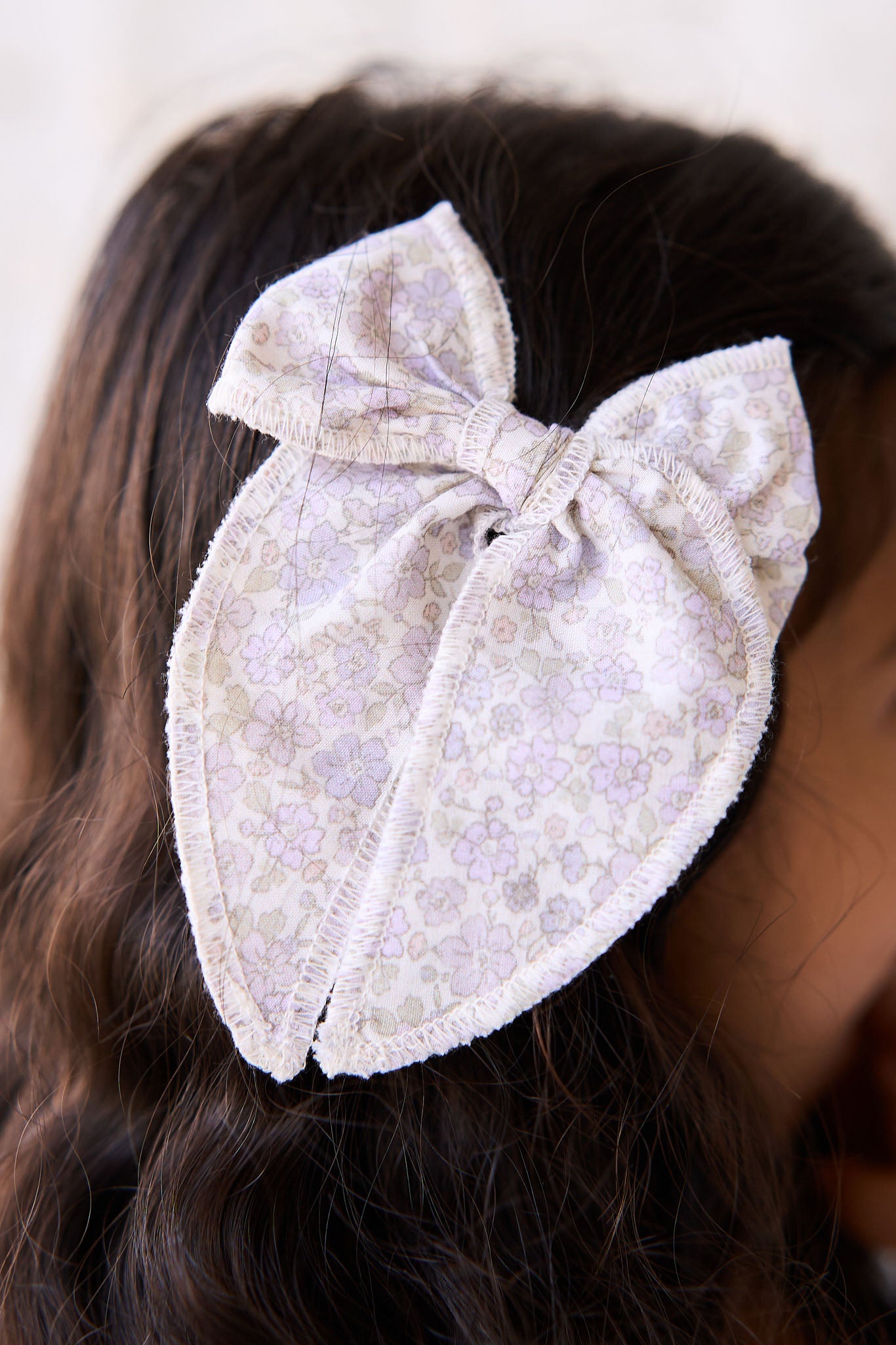 Jamie Kay Organic Cotton Bow - Chloe Lavender