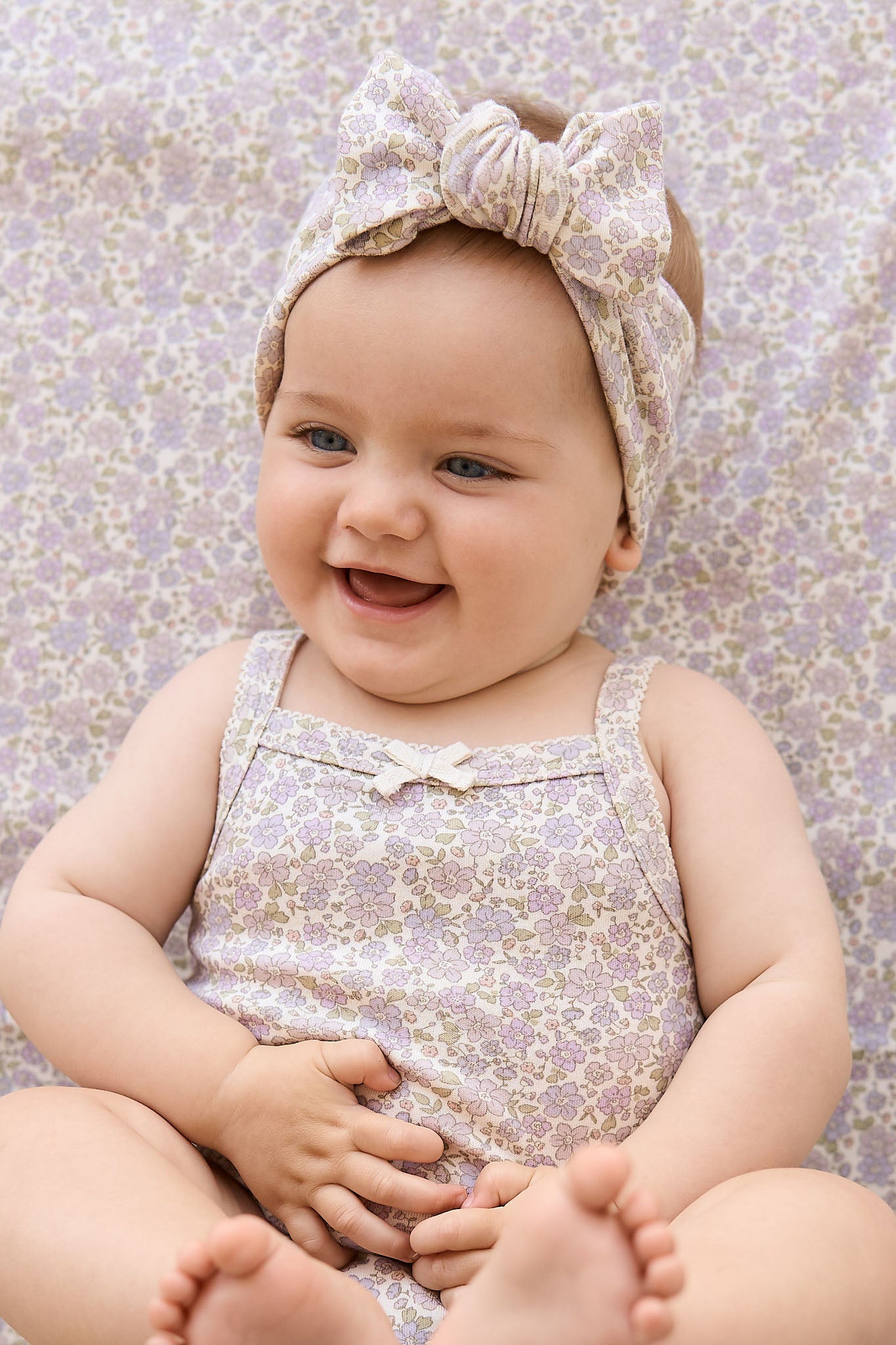 Jamie Kay Organic Cotton Headband - Chloe Lavender